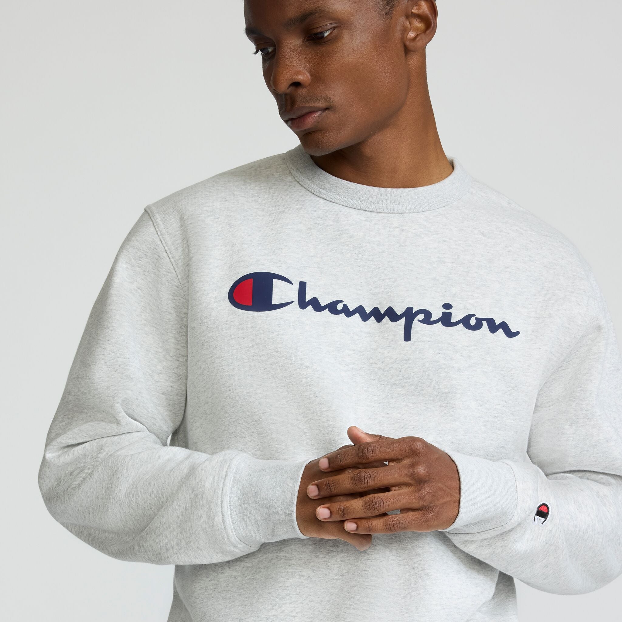 Powerblend Crewneck Sweatshirt. Classic Script Logo - Image 3