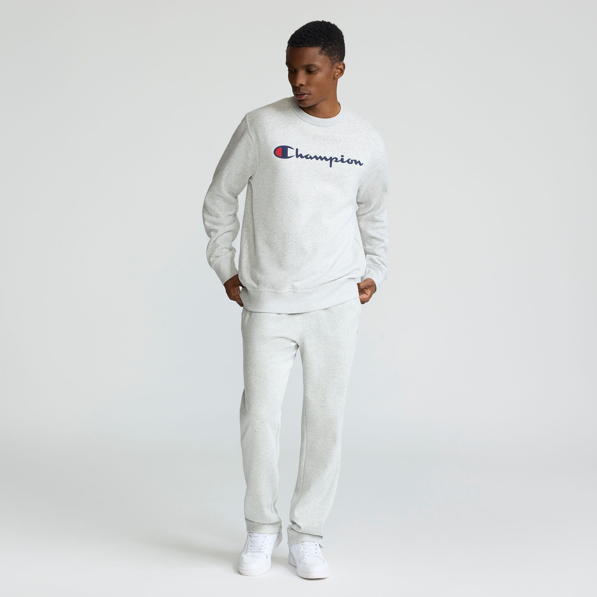 Powerblend Crewneck Sweatshirt. Classic Script Logo - Image 4