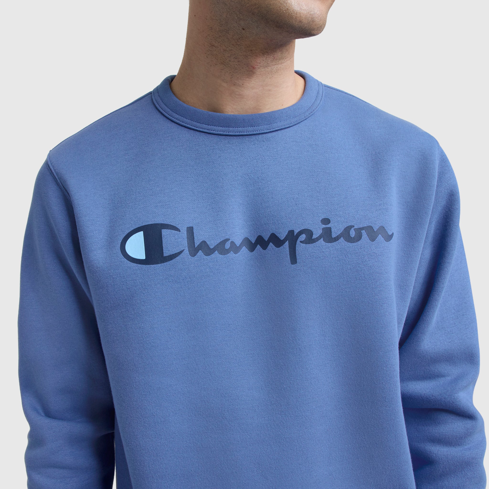 Powerblend Crewneck Sweatshirt. Classic Script Logo - Image 4
