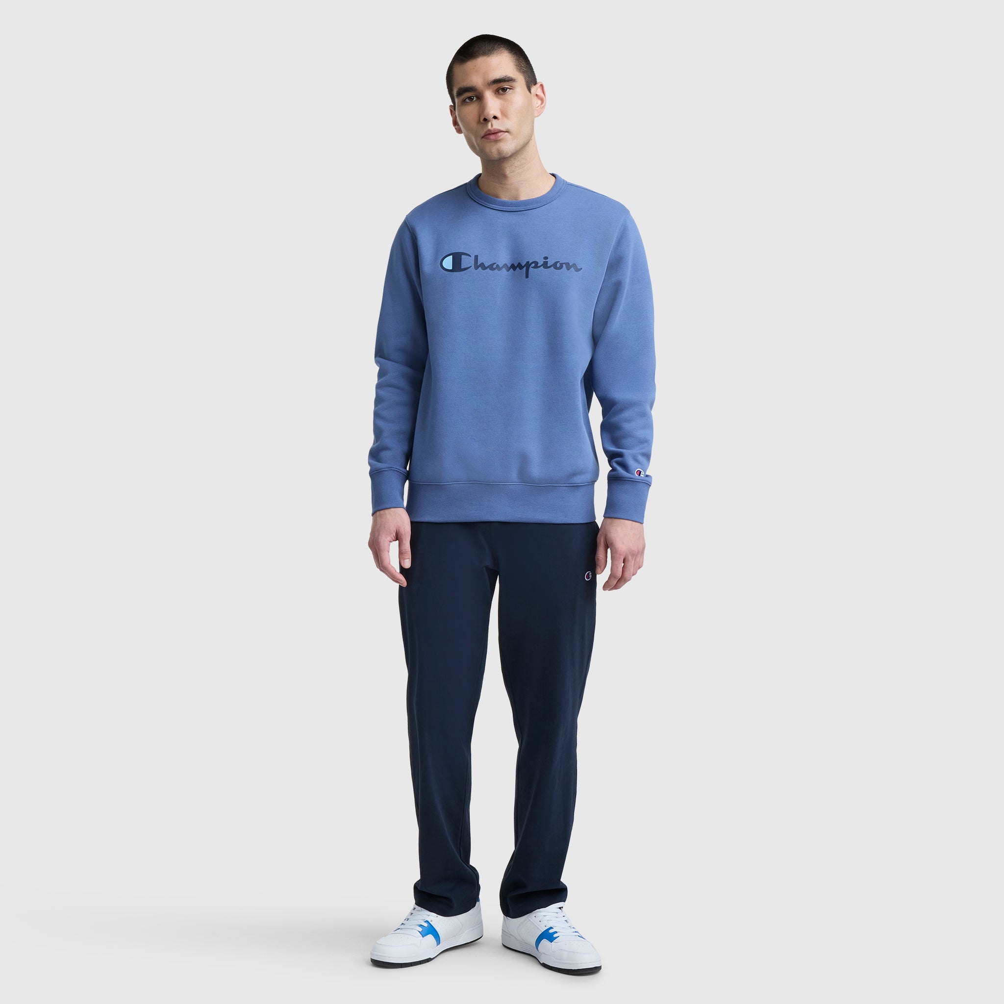 Powerblend Crewneck Sweatshirt. Classic Script Logo - Image 5