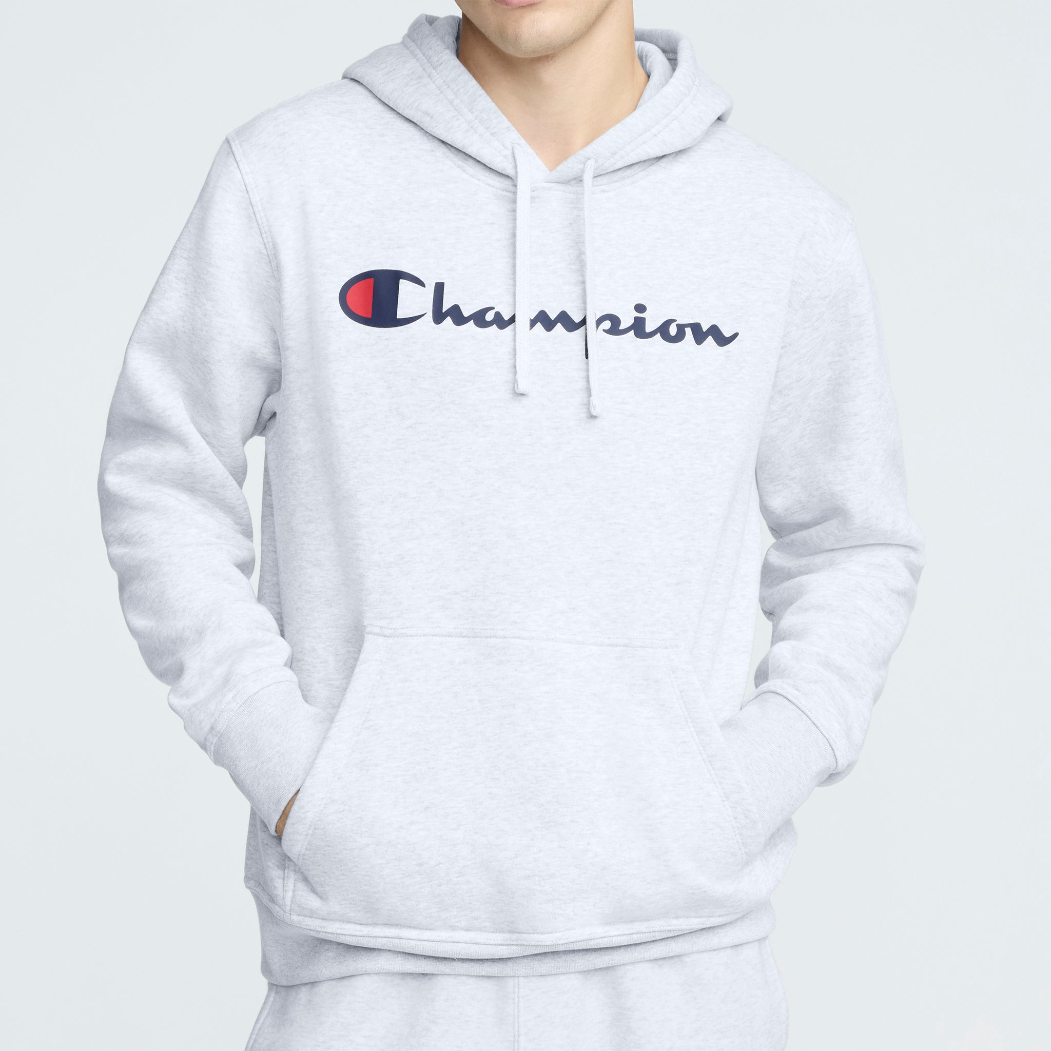 Powerblend Hoodie. Full Script Logo