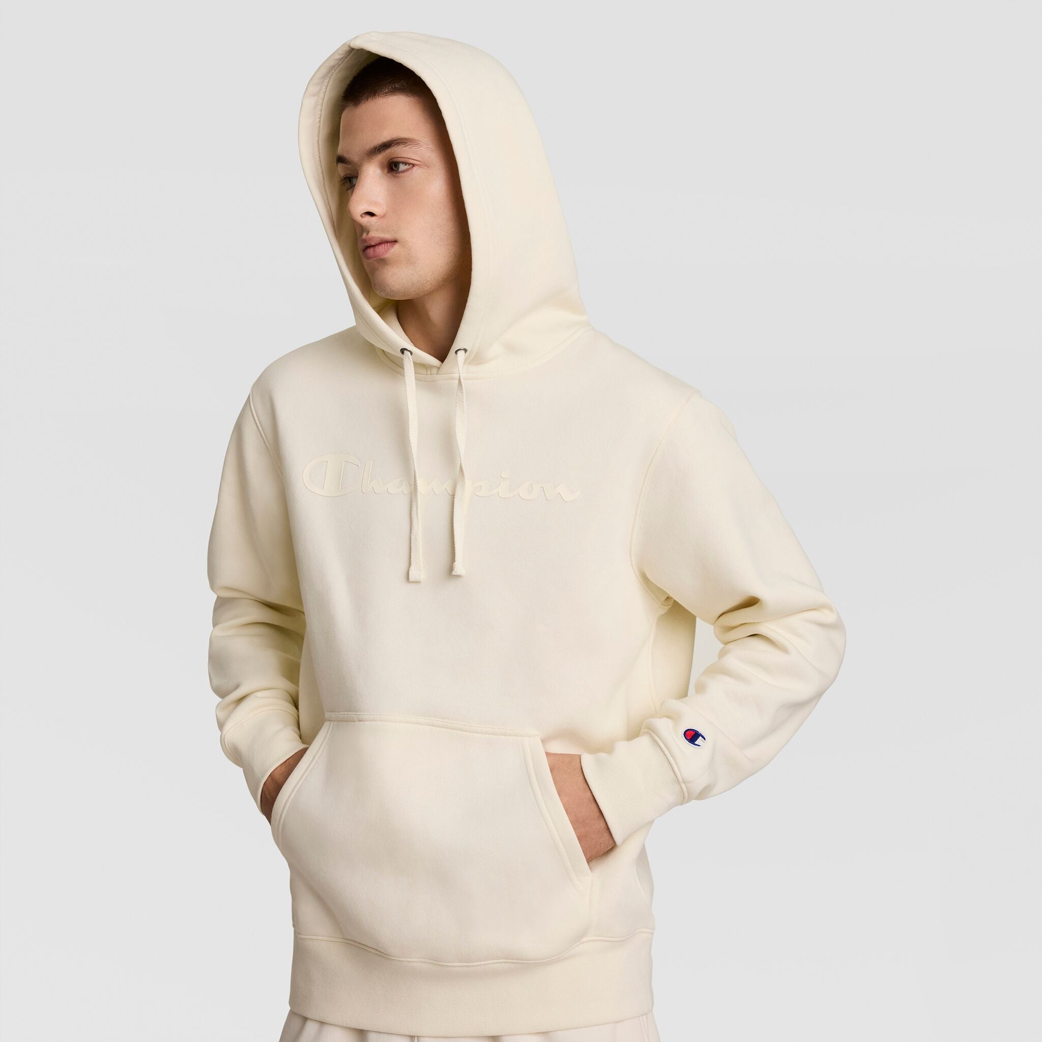 Powerblend Hoodie. Tonal Script Logo - Image 3