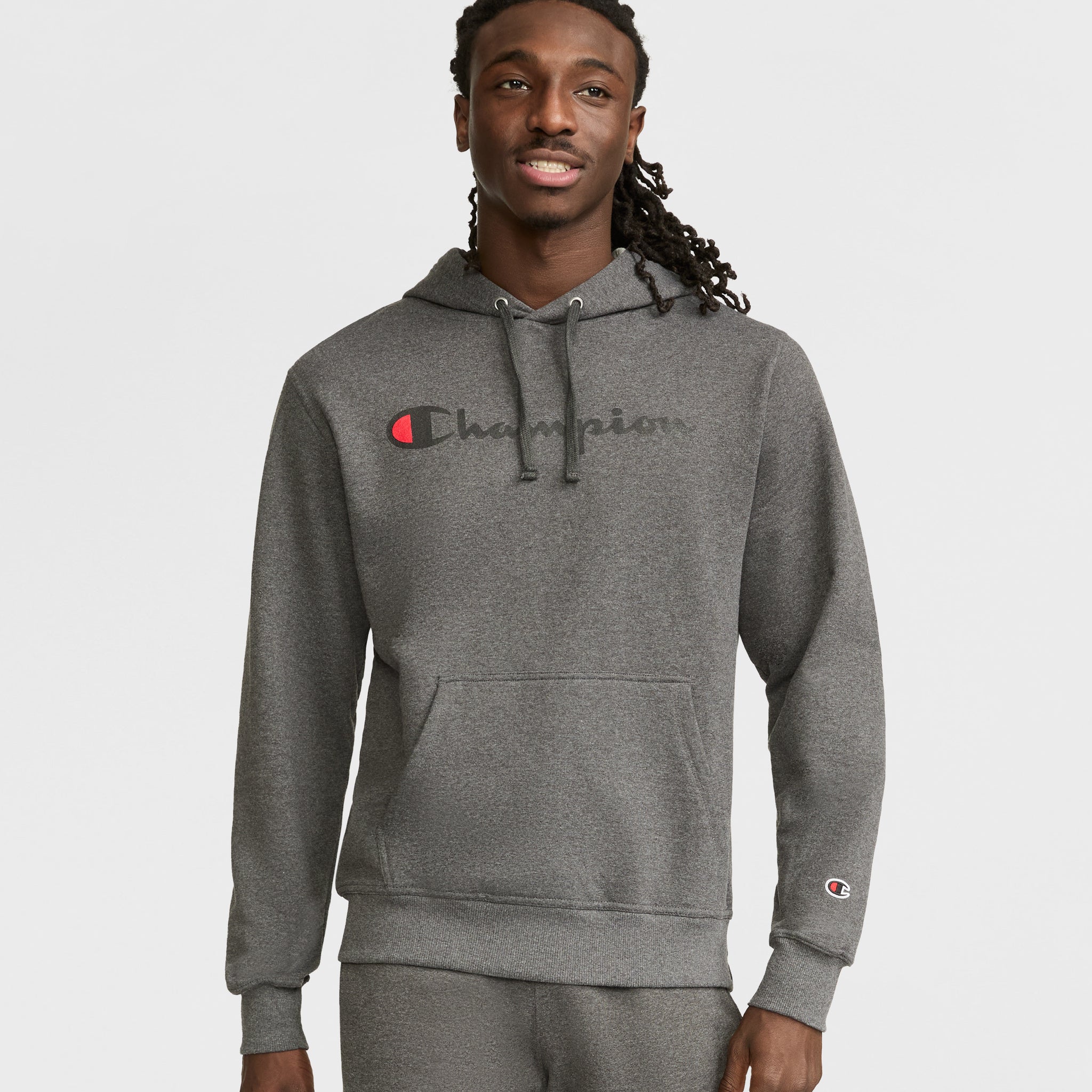 Powerblend Hoodie. Full Script Logo