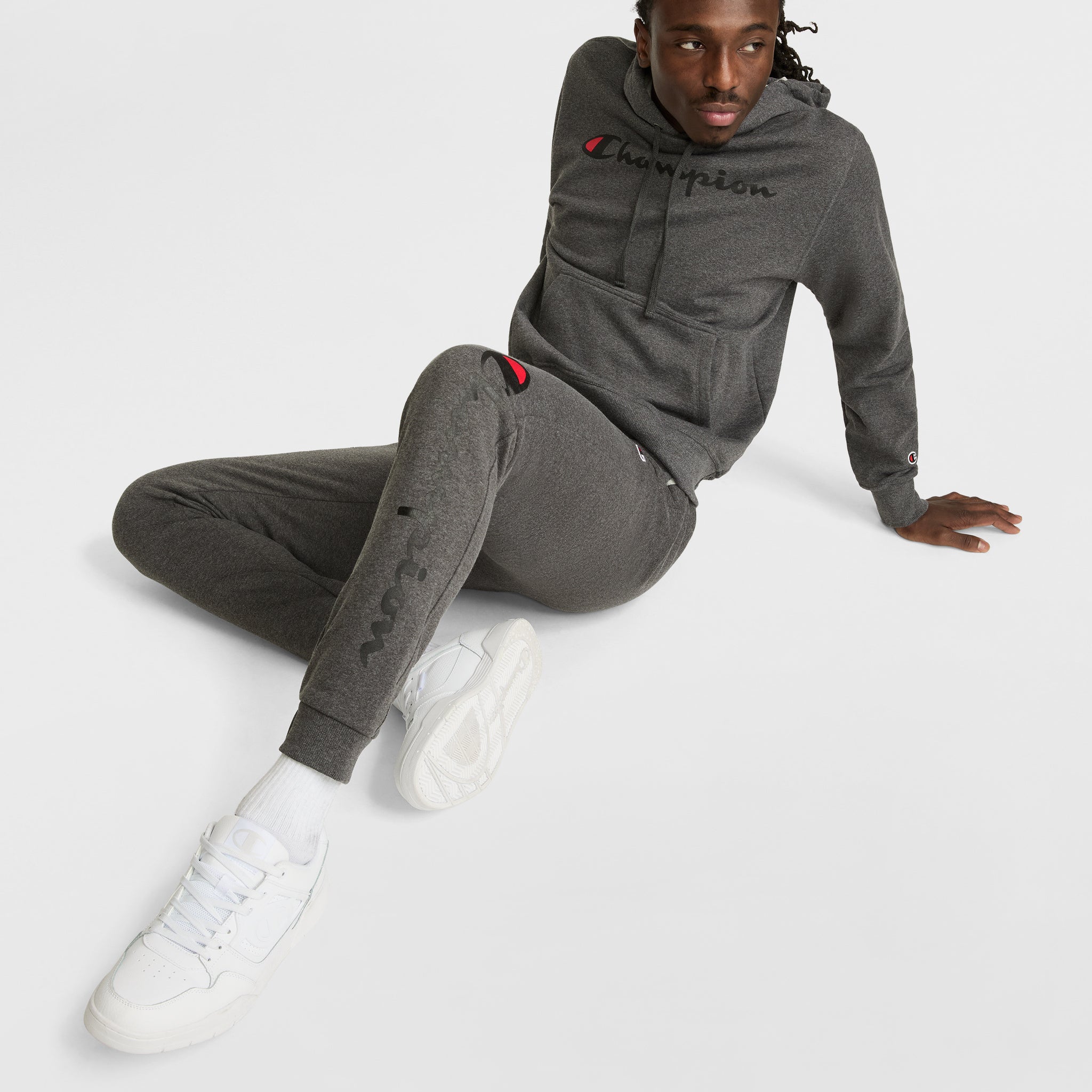 Powerblend Hoodie. Full Script Logo - Image 4