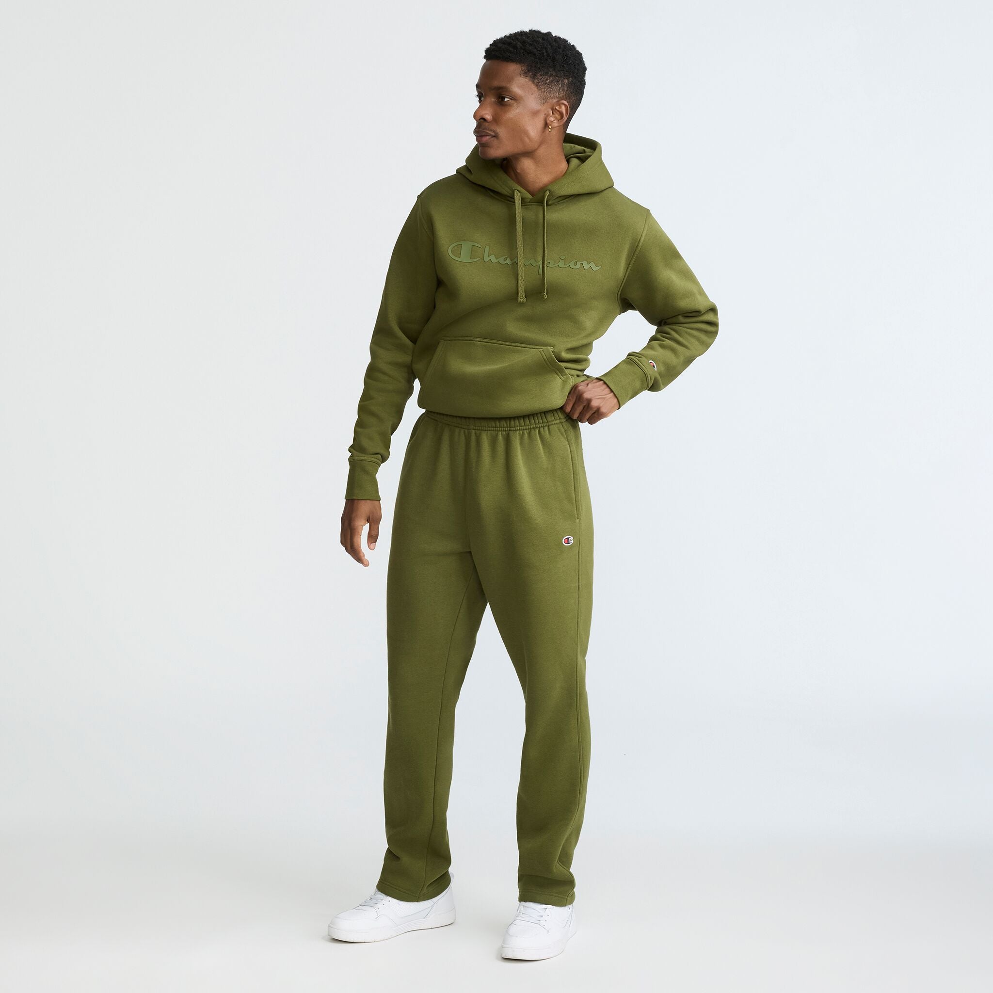 Powerblend Sweatpants. Open Hem. C Logo - Image 4