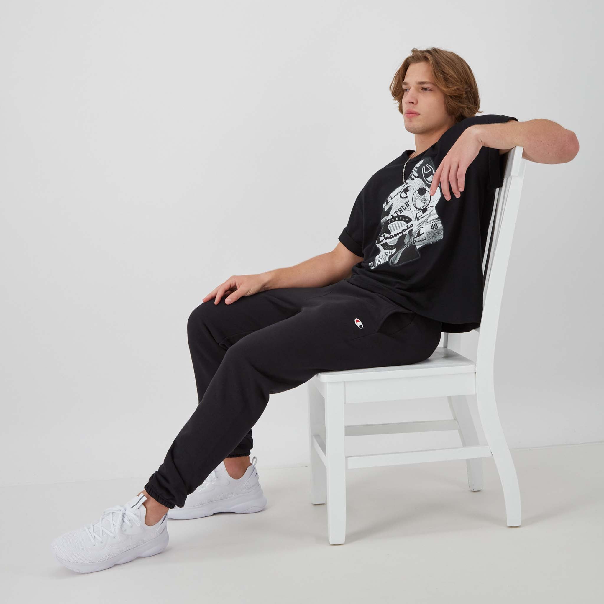 Reverse Weave Small Logo Cinched Sweatpant - Image 5
