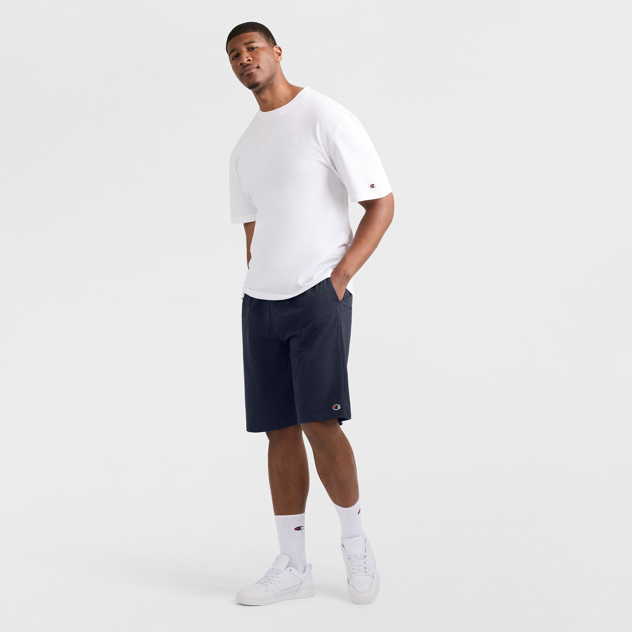 9 Lightweight Lounge Shorts. C Patch Logo - Big & Tall - Image 5