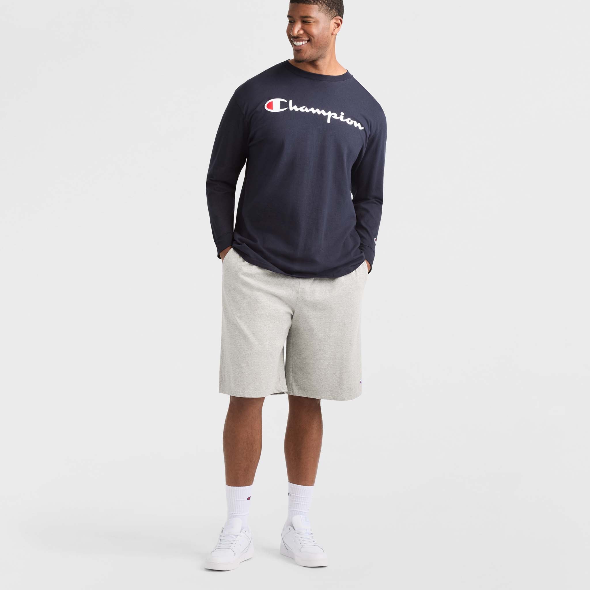 9 Lightweight Lounge Shorts. C Patch Logo - Big & Tall - Image 4