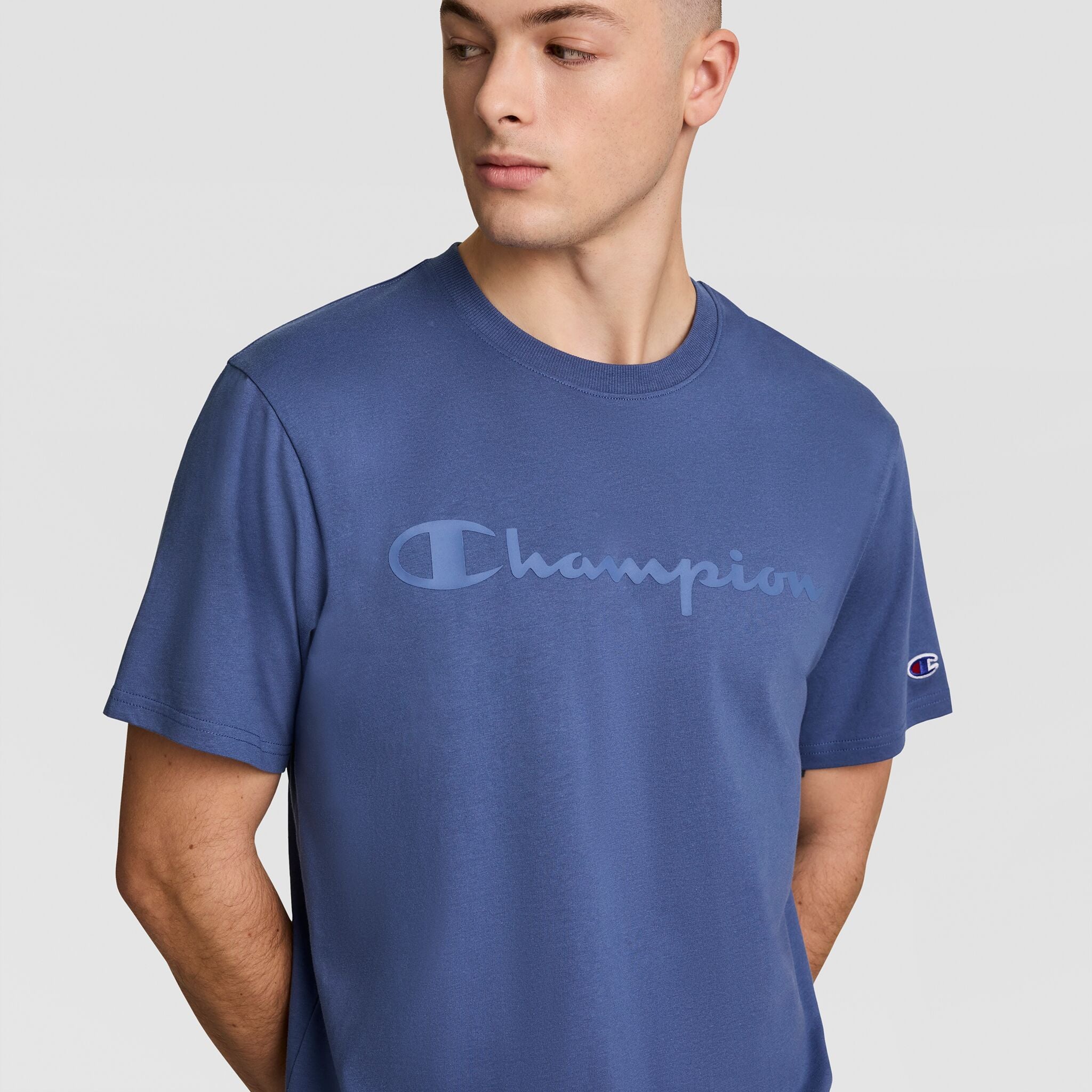 Classic Graphic T-Shirt. Tonal Script Logo - Image 4