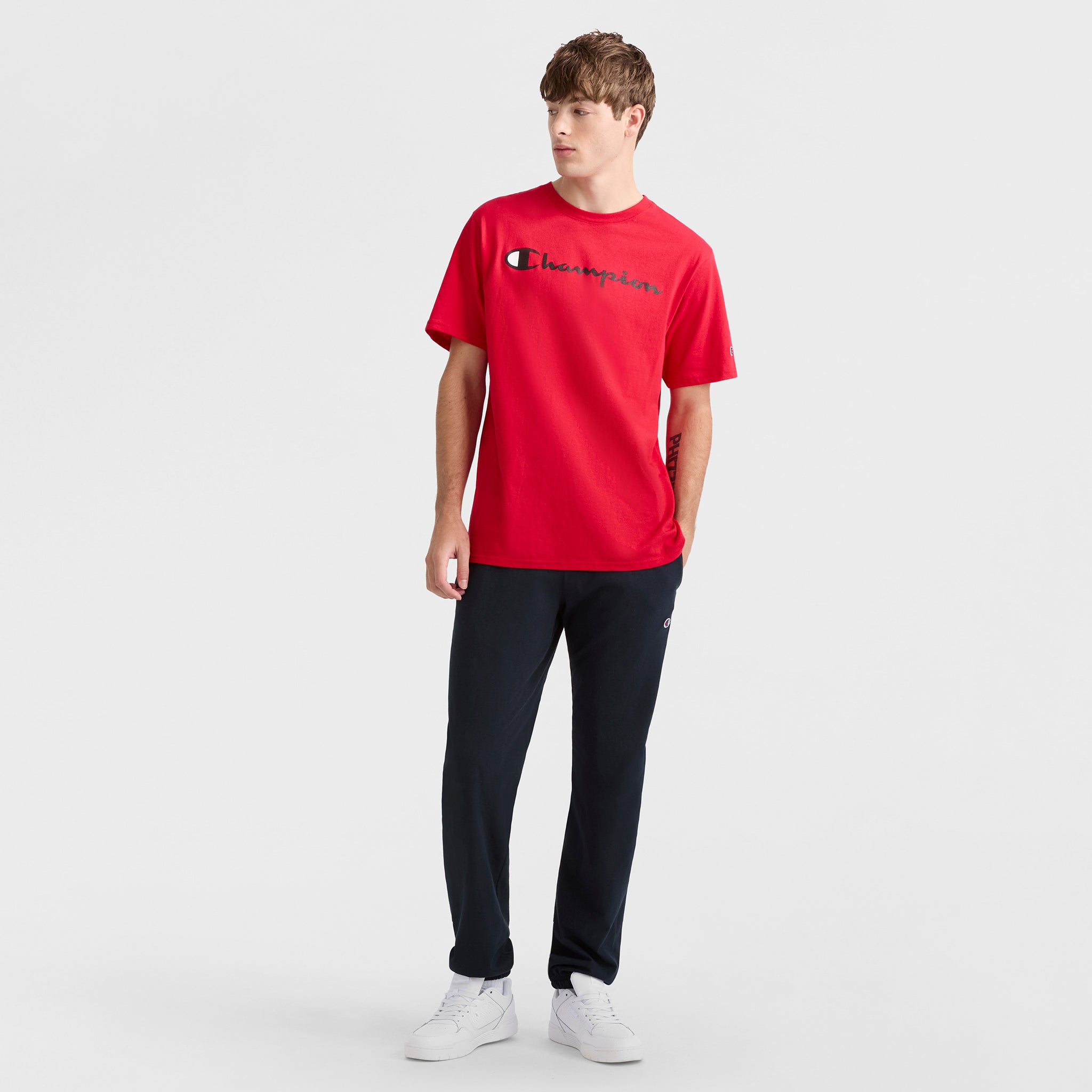 Classic Graphic T-Shirt. Script Logo - Image 3