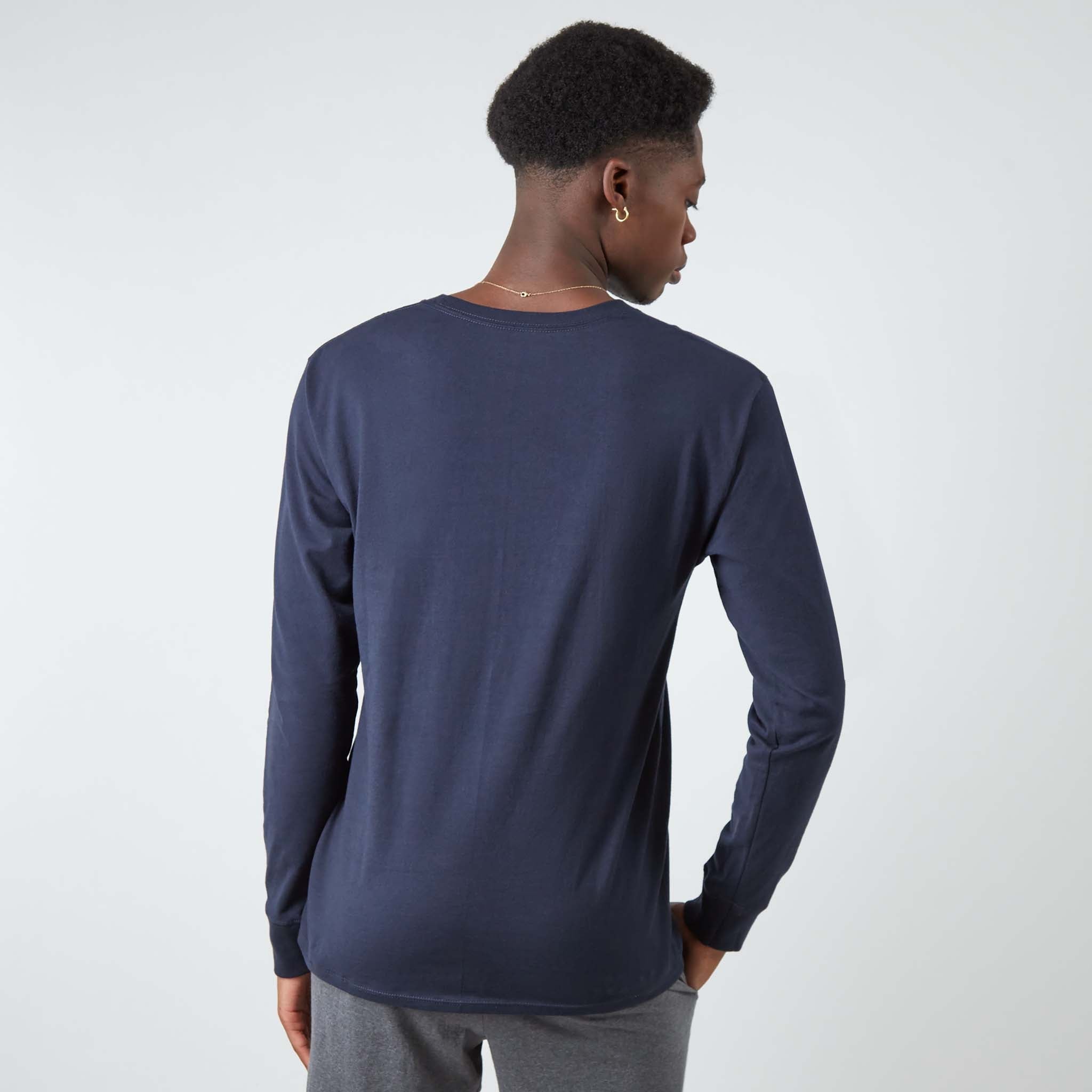 Classic Long Sleeve T-Shirt. Embroidered C Logo - Image 3