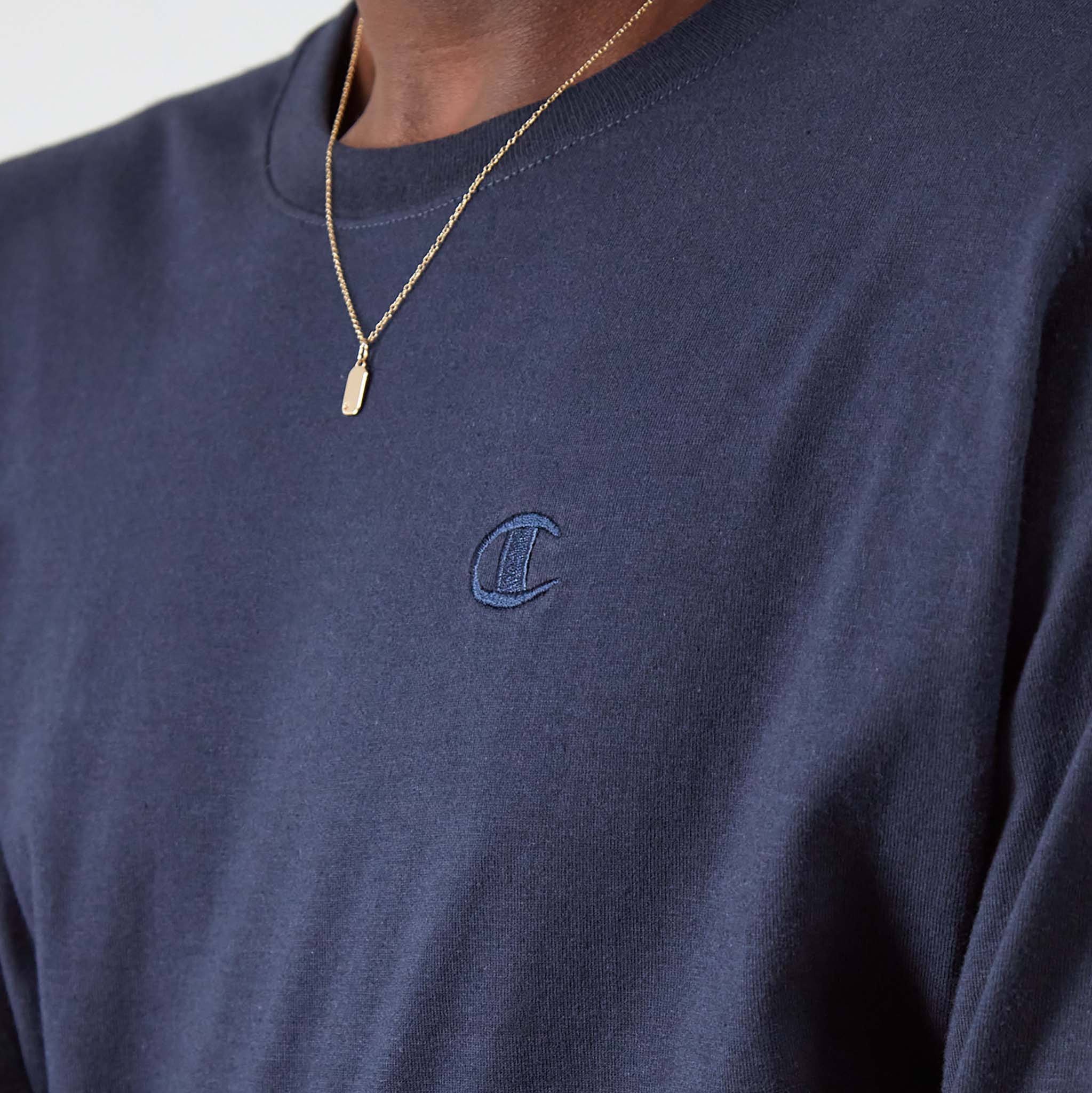 Classic Long Sleeve T-Shirt. Embroidered C Logo - Image 4