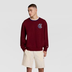Modern Retro Washed Crew Sweatshirt. C Logo
