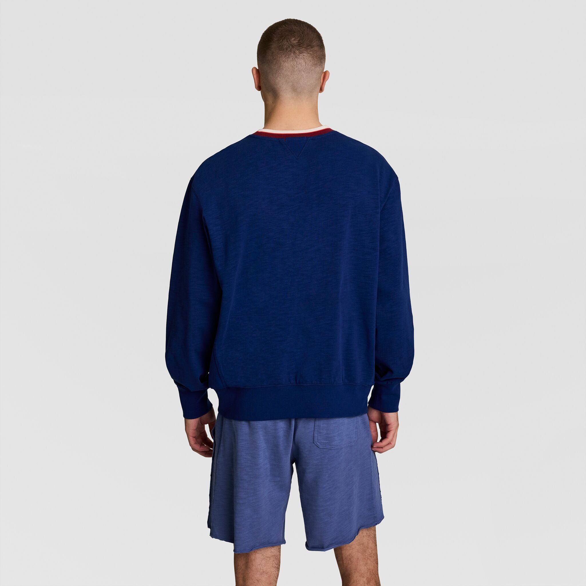 Modern Retro Washed Crew Sweatshirt. C Logo - Image 2