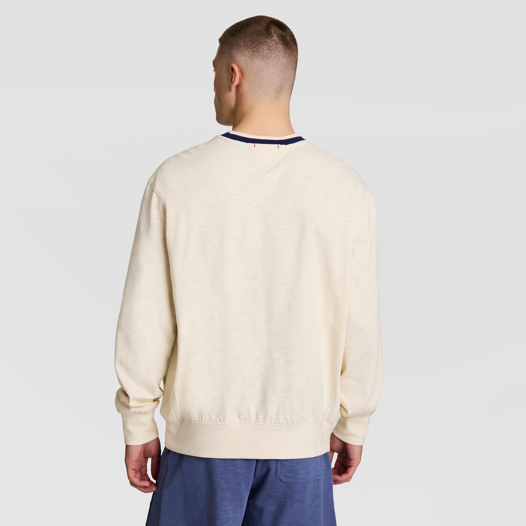 Modern Retro Washed Crew Sweatshirt. C Logo - Image 2