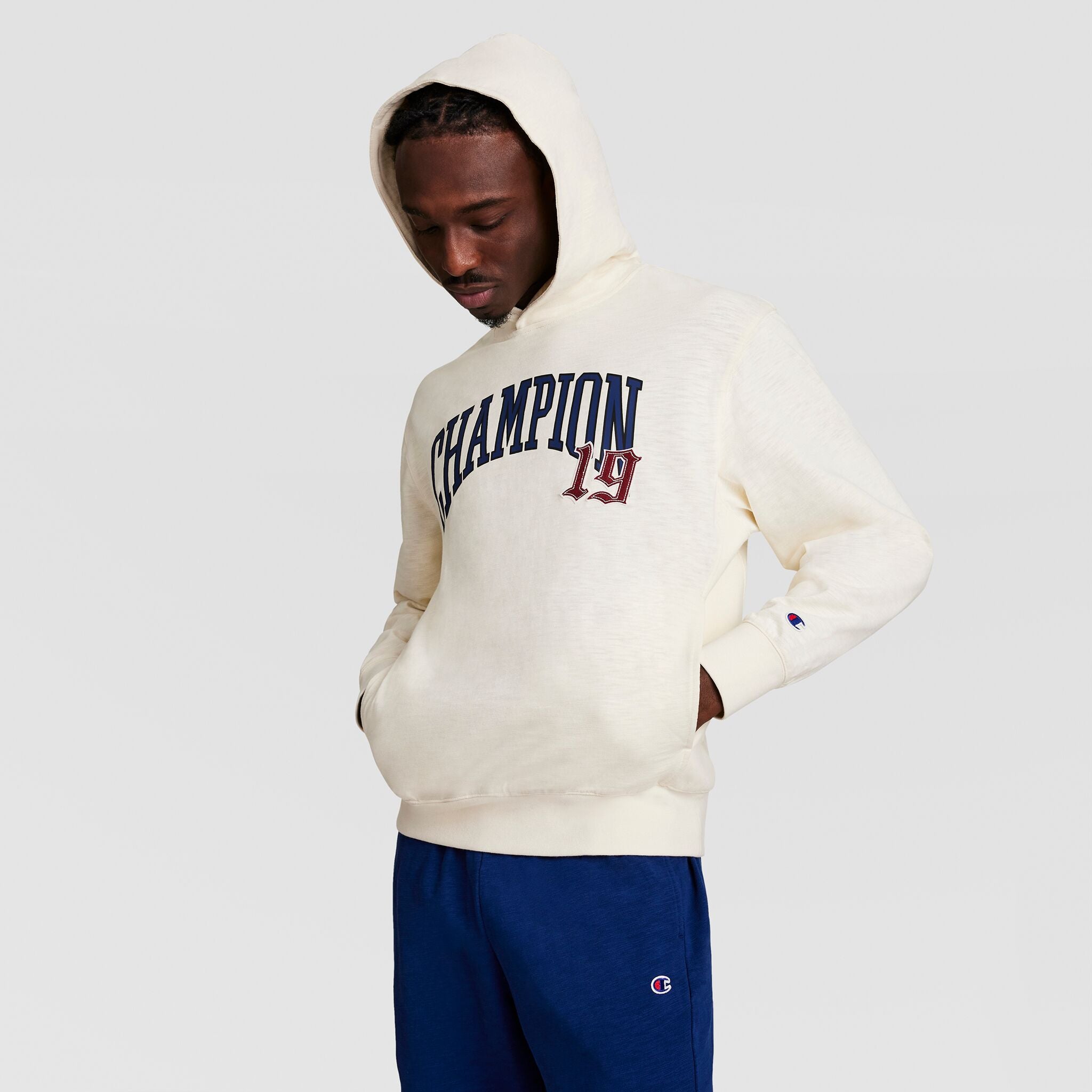 Modern Retro Washed Hoodie. C Logo - Image 4