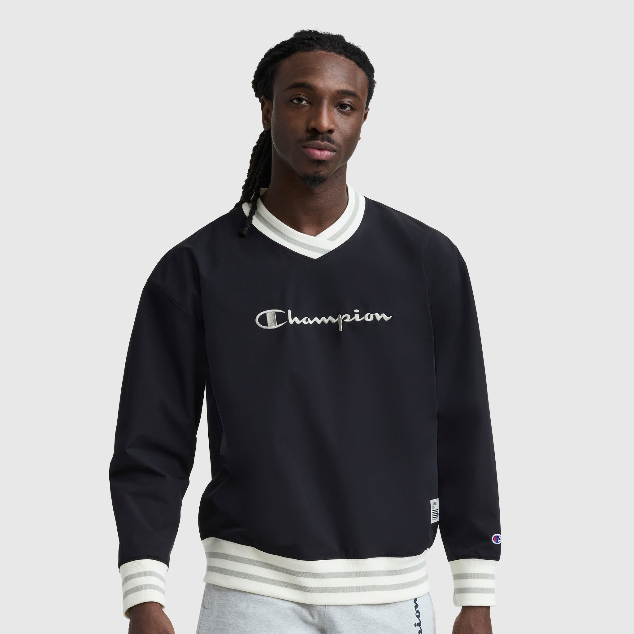 Gridiron V-Neck Pullover. C Logo