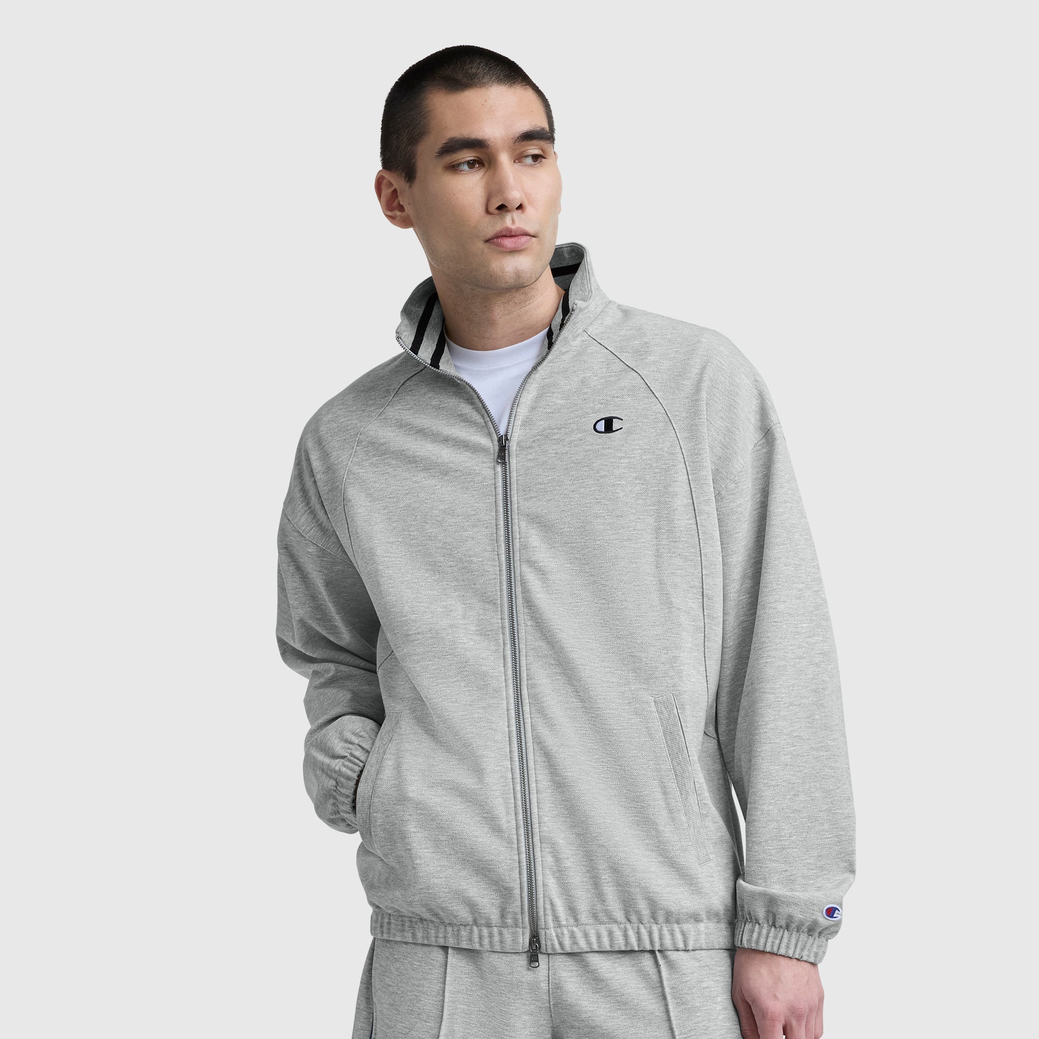 Gameday Full Zip Mock Neck. C Logo