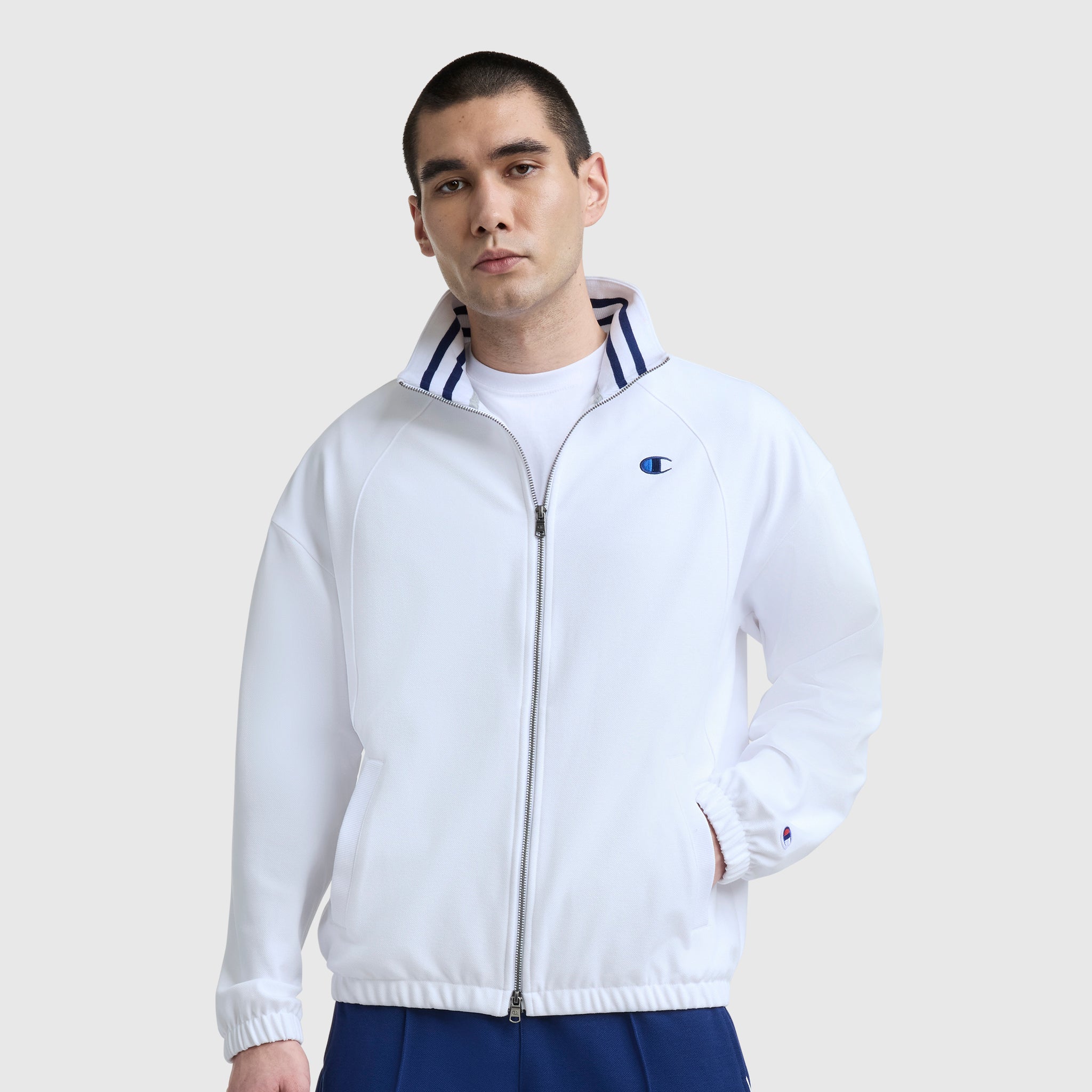 Gameday Full Zip Mock Neck. C Logo