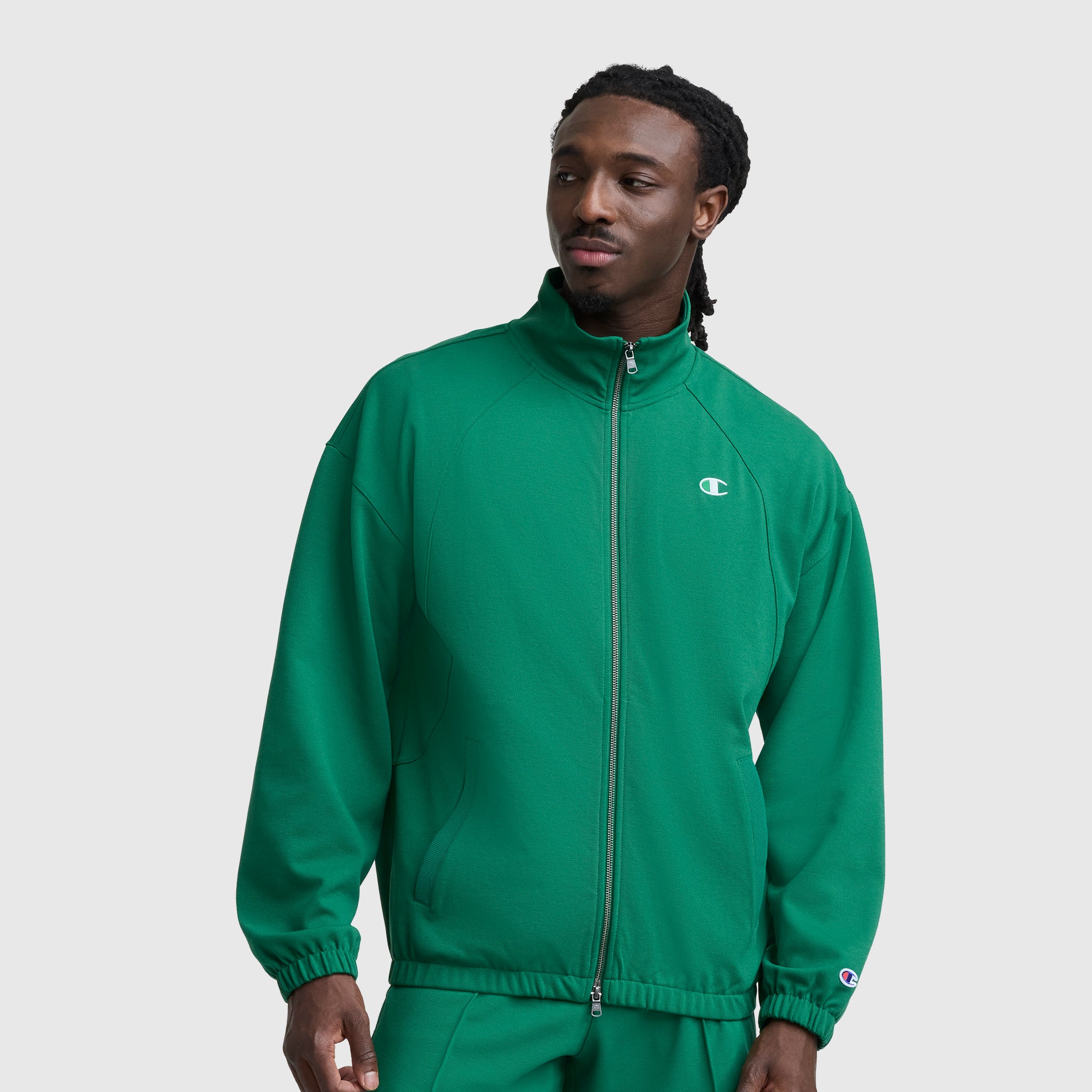 Gameday Full Zip Mock Neck. C Logo