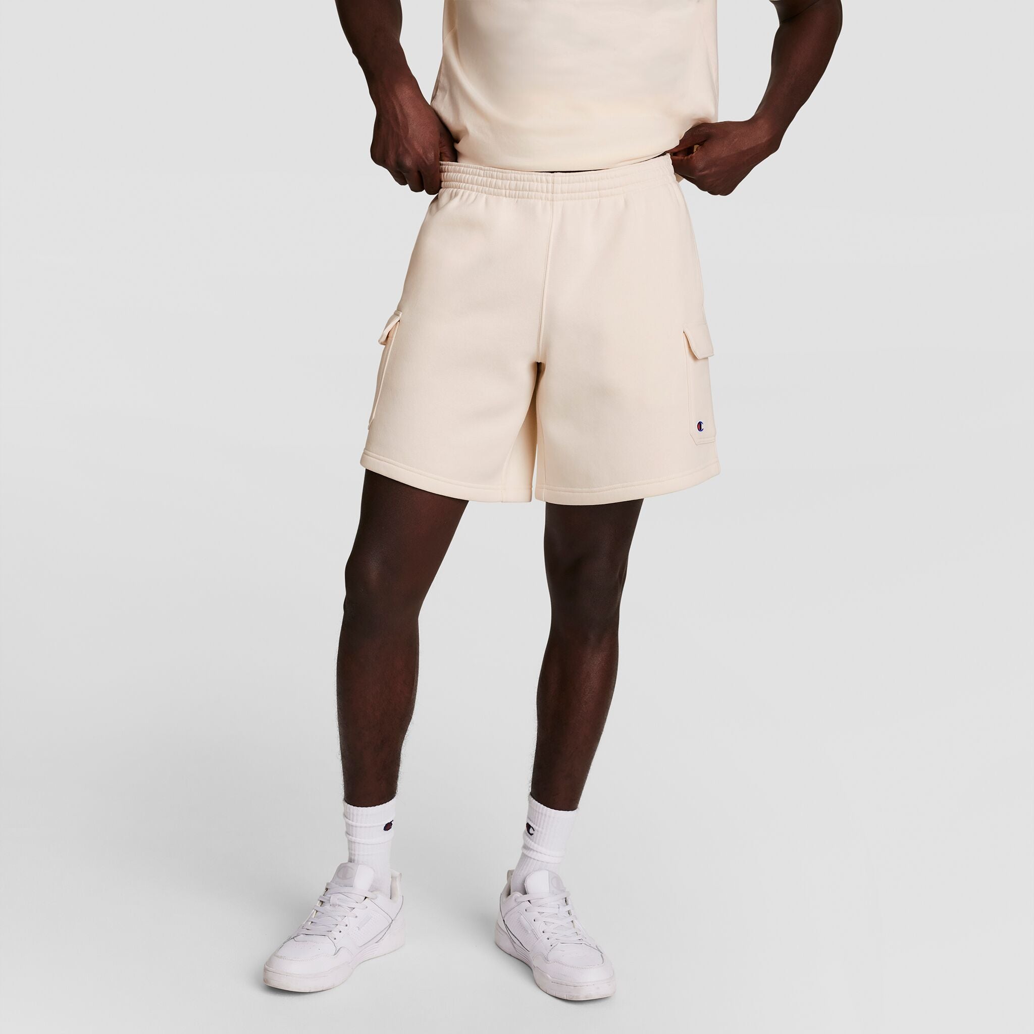 8 Fleece Cargo Short. C Logo