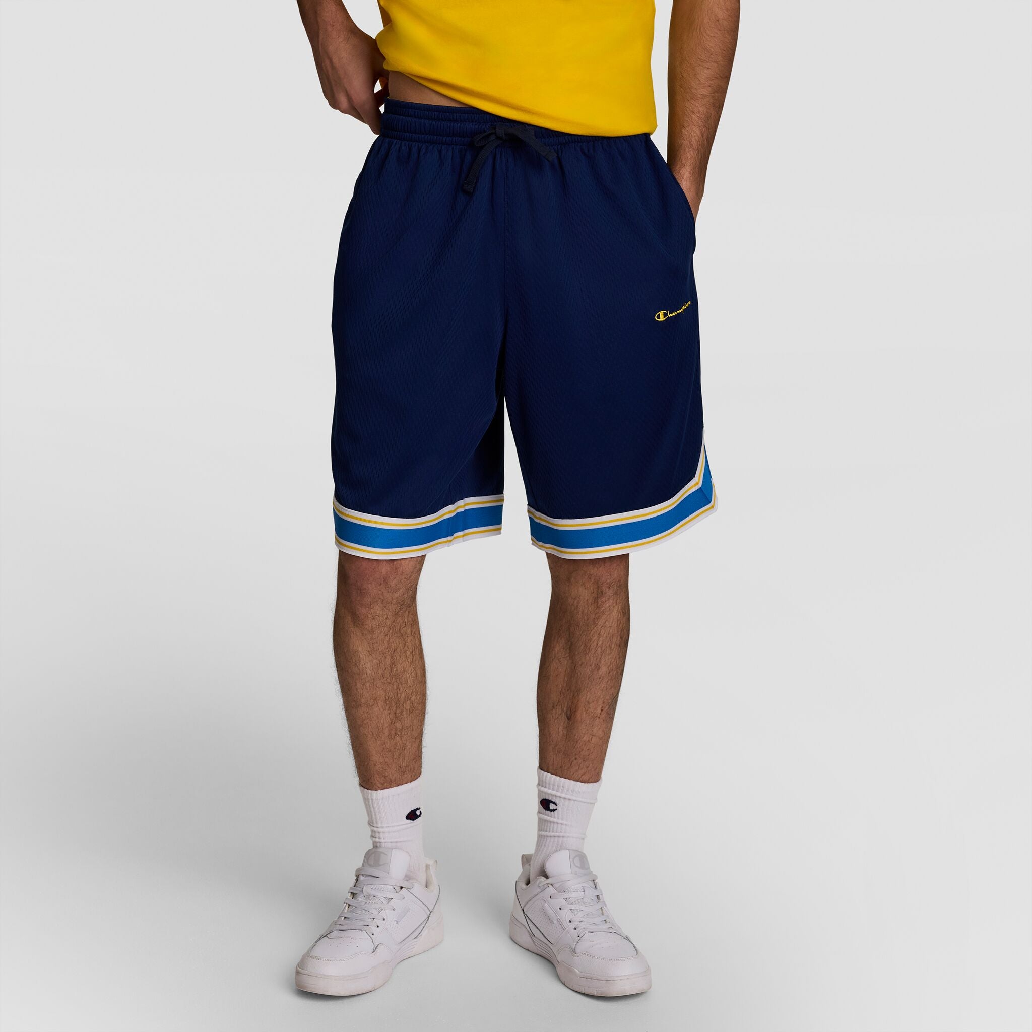 10 Gridiron Reversible Short. Script Logo