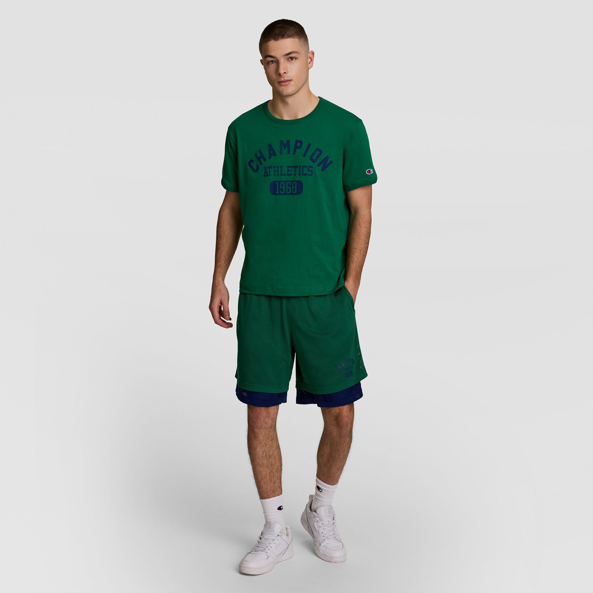 8 Fleece Cargo Short. C Logo - Big & Tall - Image 7