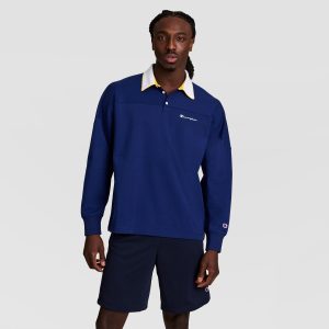 Gridiron Long Sleeve Rugby. Script Logo