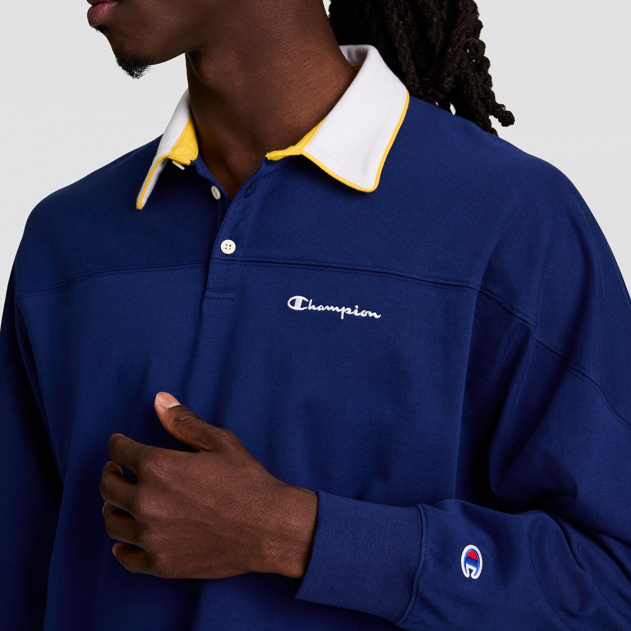 Gridiron Long Sleeve Rugby. Script Logo - Image 4