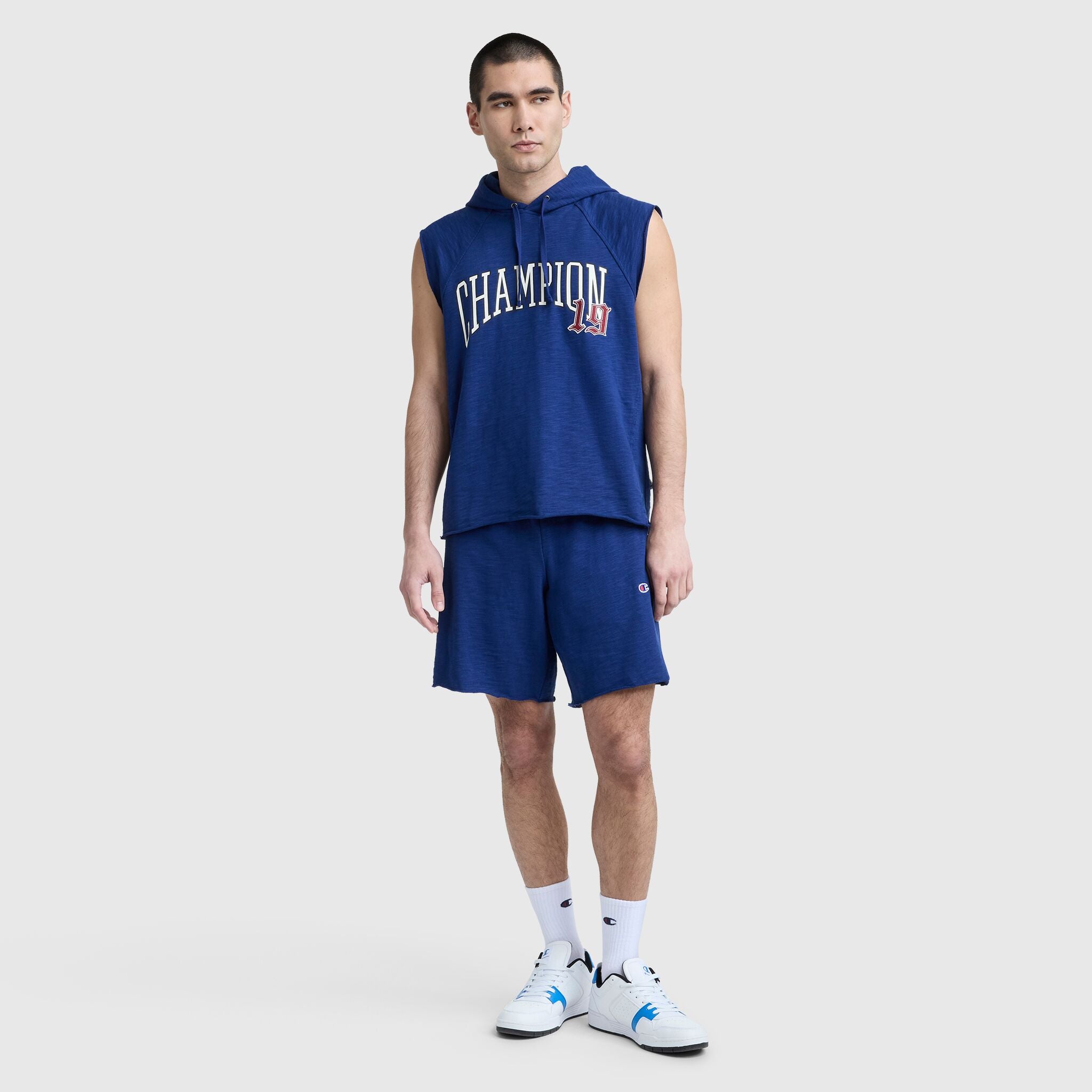 Modern Retro Washed Sleeveless Hoodie. C Logo - Image 7