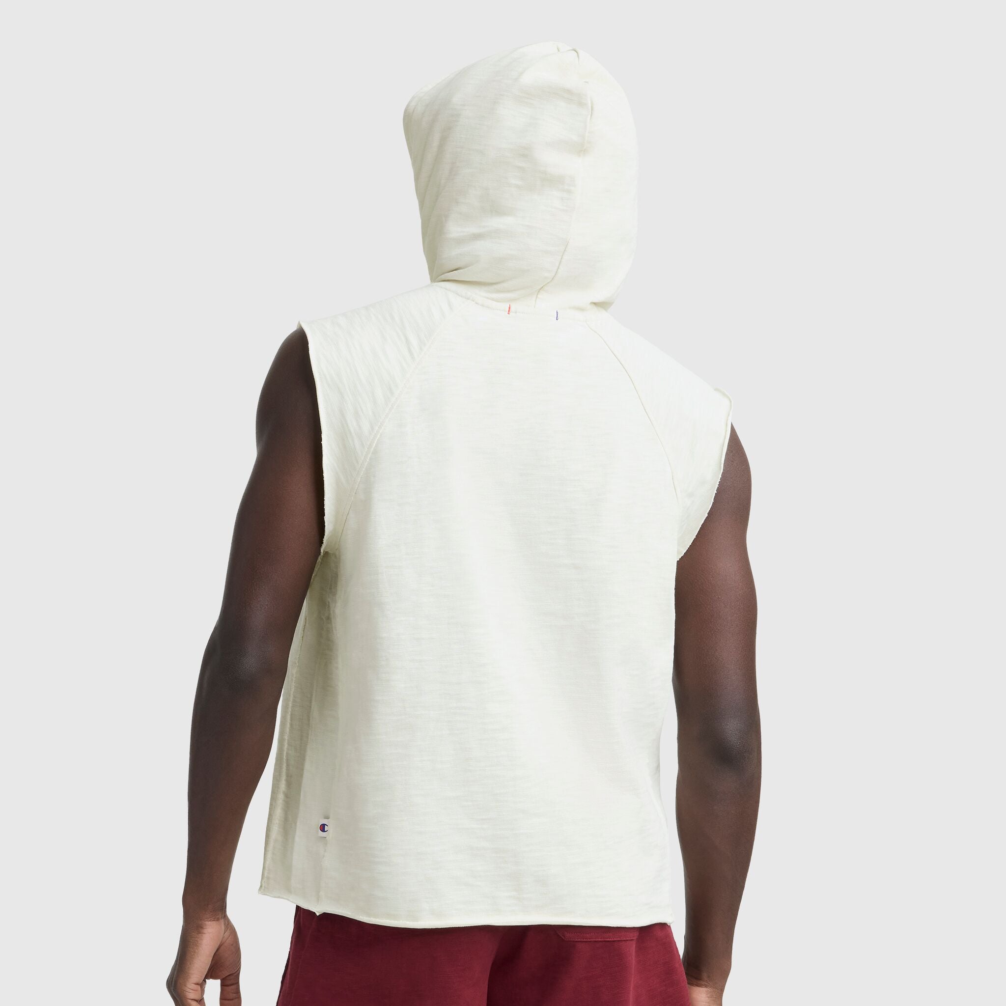 Modern Retro Washed Sleeveless Hoodie. C Logo - Image 2