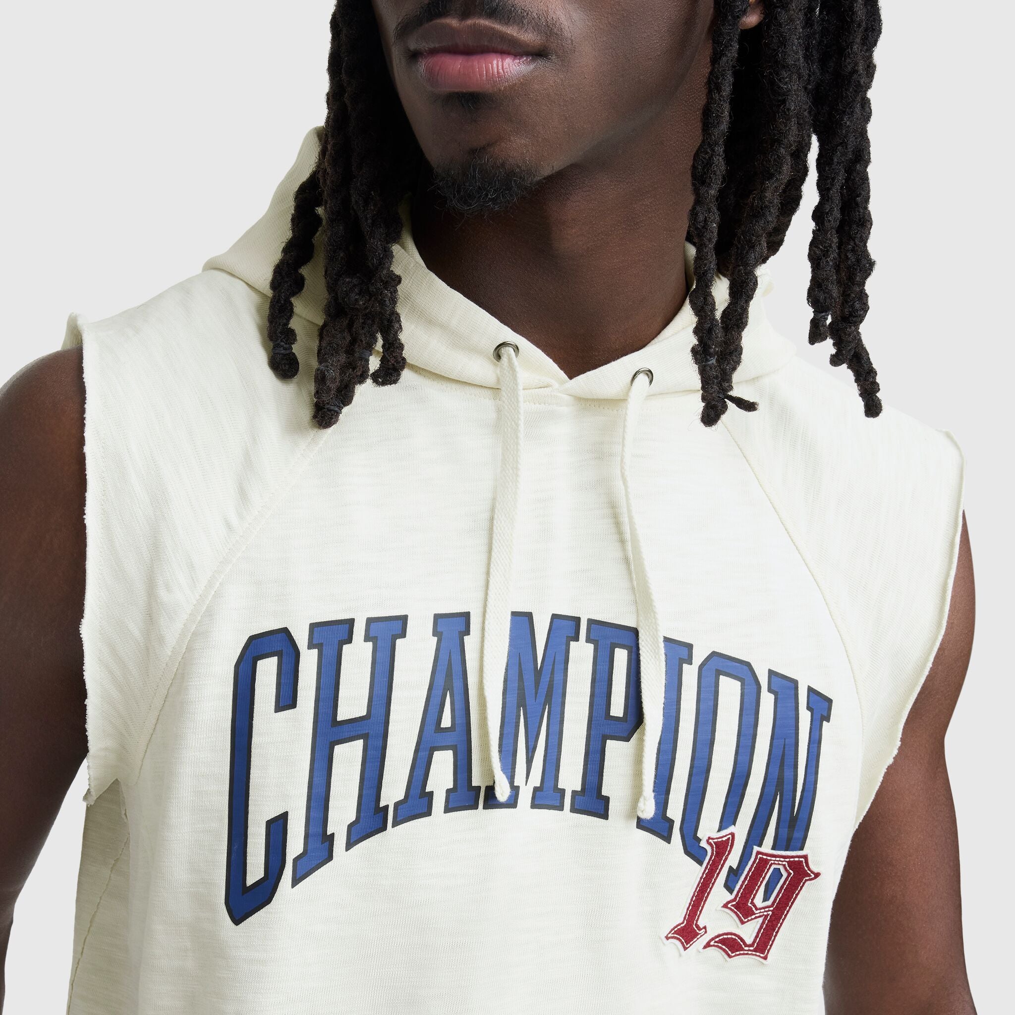 Modern Retro Washed Sleeveless Hoodie. C Logo - Image 5