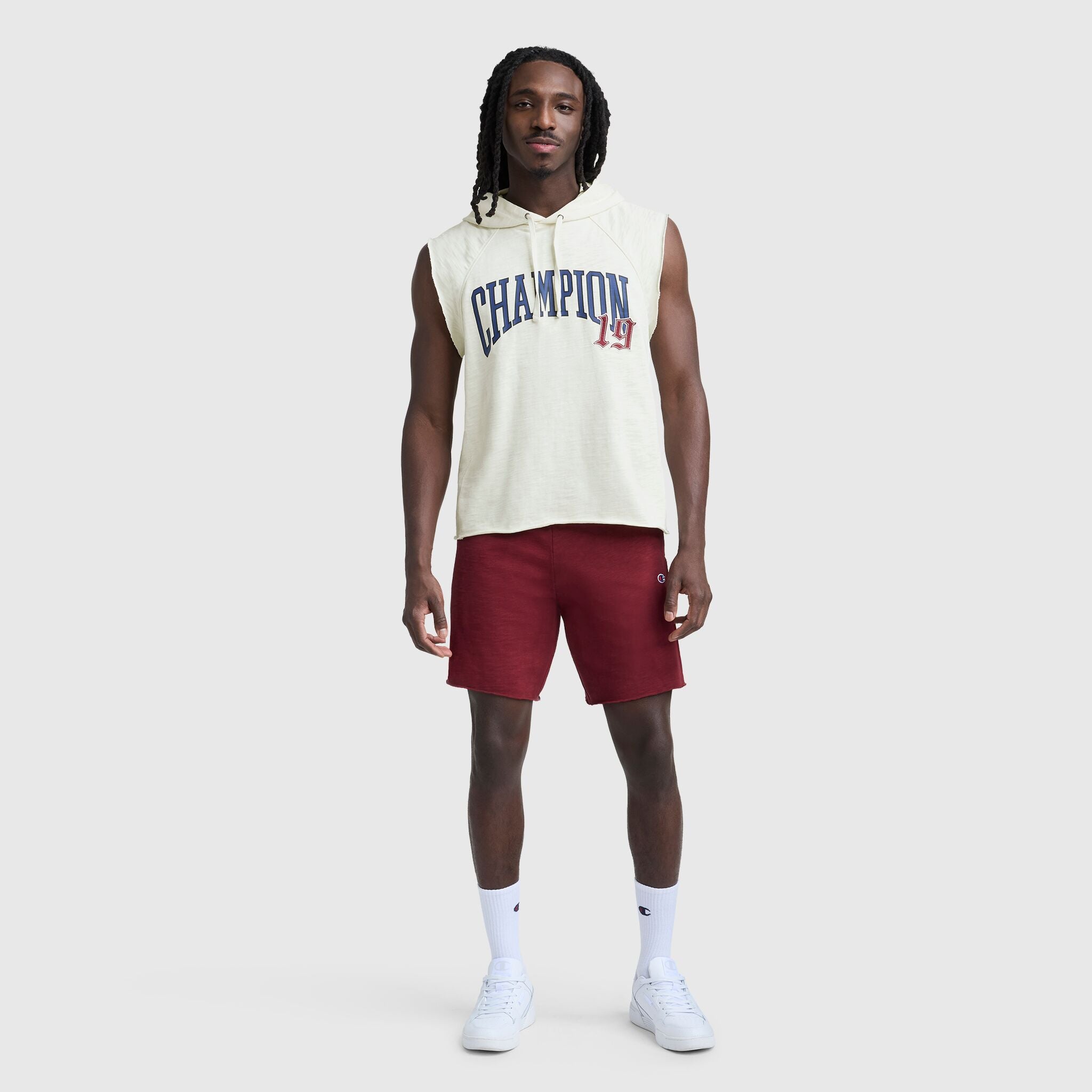 Modern Retro Washed Sleeveless Hoodie. C Logo - Image 6