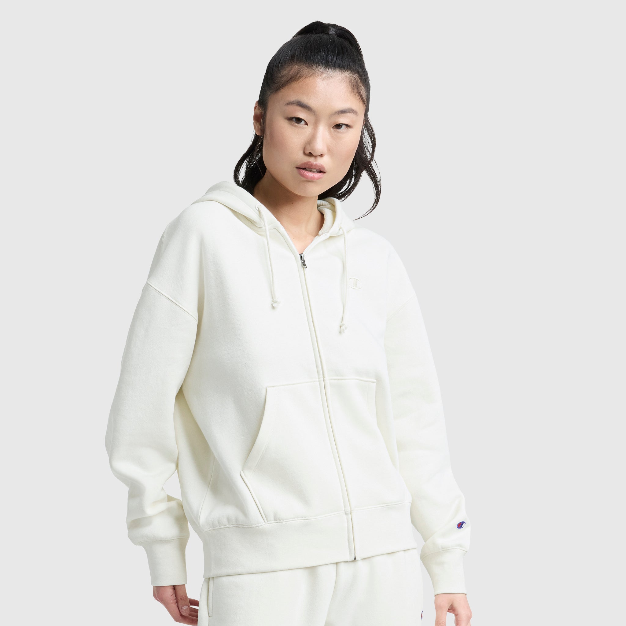 Powerblend Fleece Zip-Up Hoodie. C Logo