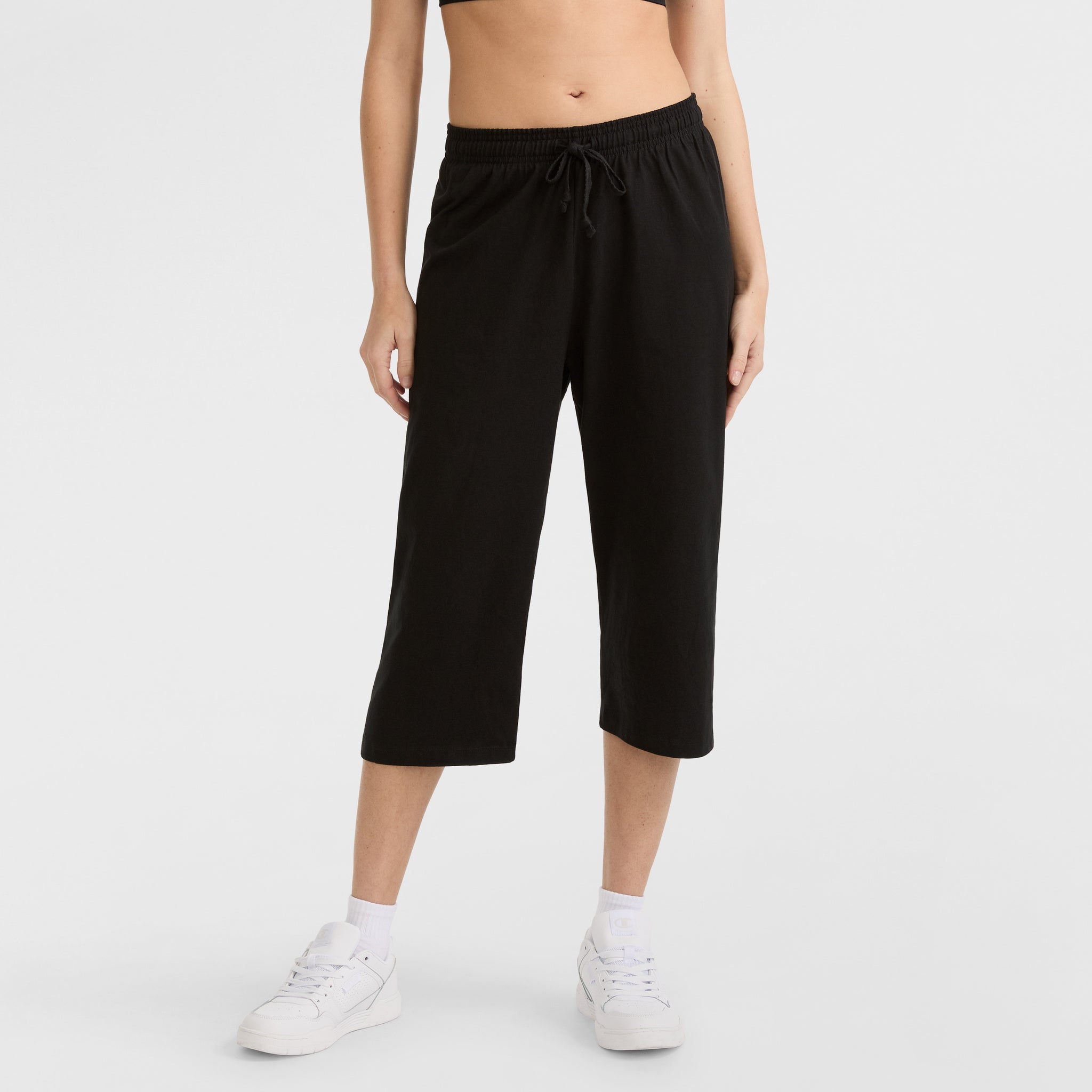 Lightweight Lounge Capri Pants. C Logo