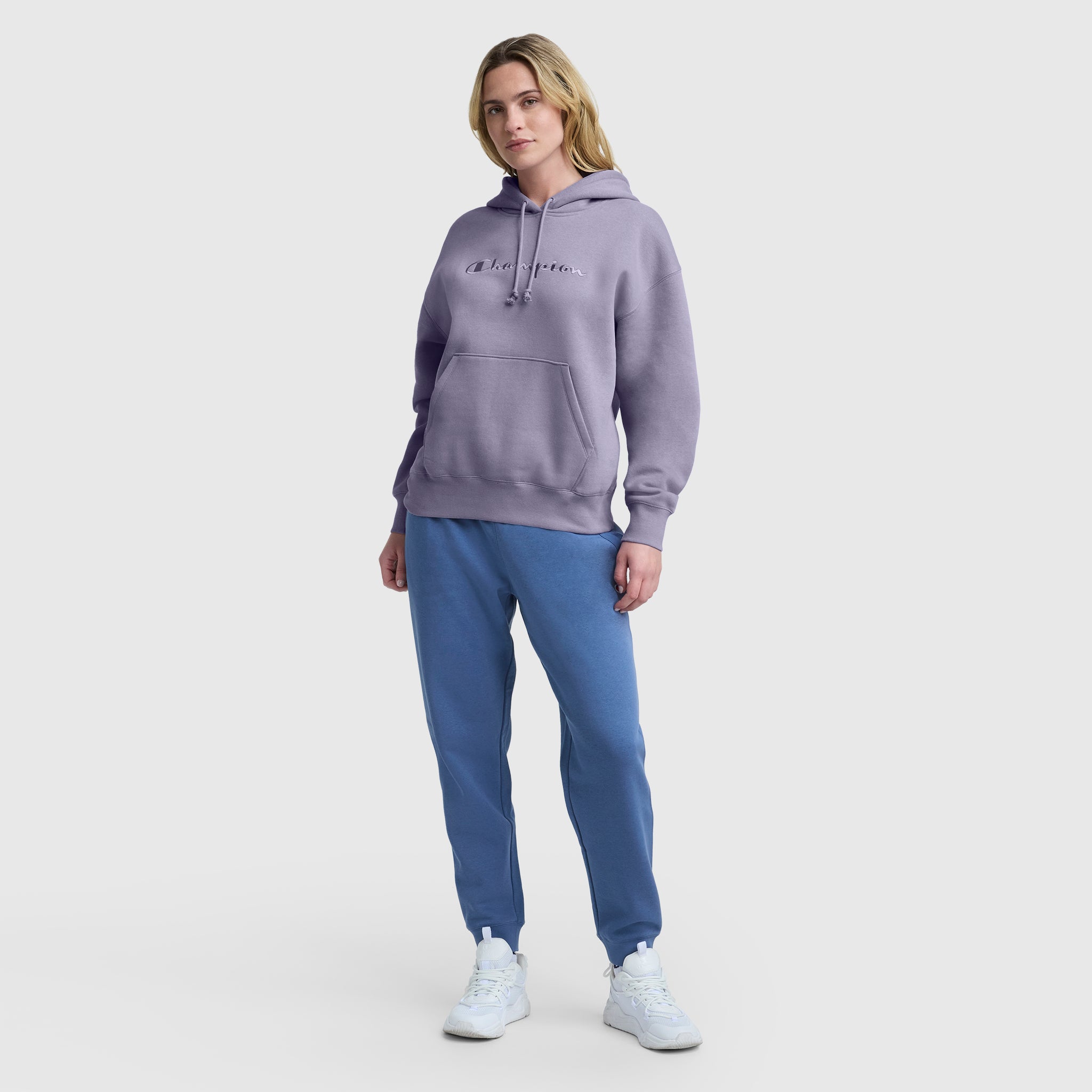 Tonal Script Freshman Powerblend Hoodie - Image 6