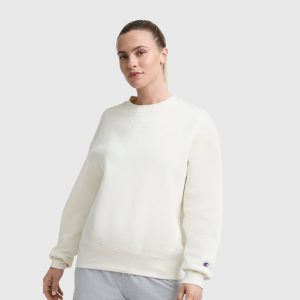 Powerblend Crewneck Sweatshirt. Embroidered Script Logo
