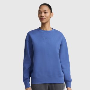 Powerblend Crewneck Sweatshirt. Embroidered Script Logo