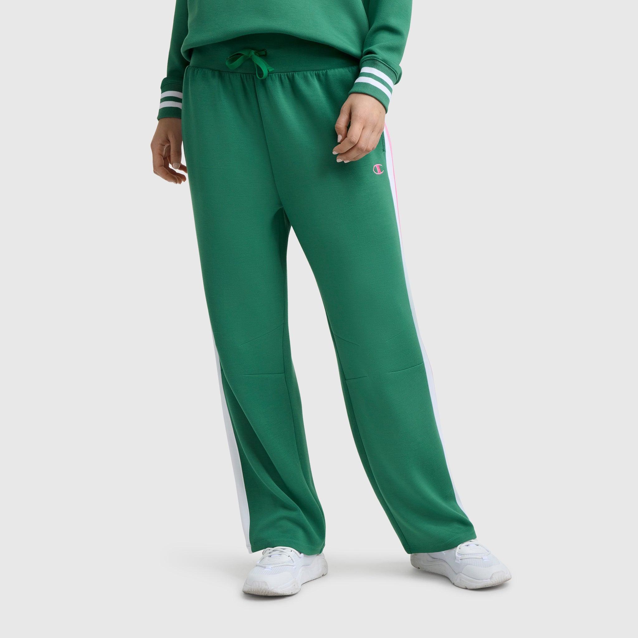Tennis Court Wide Leg Pant. C Logo