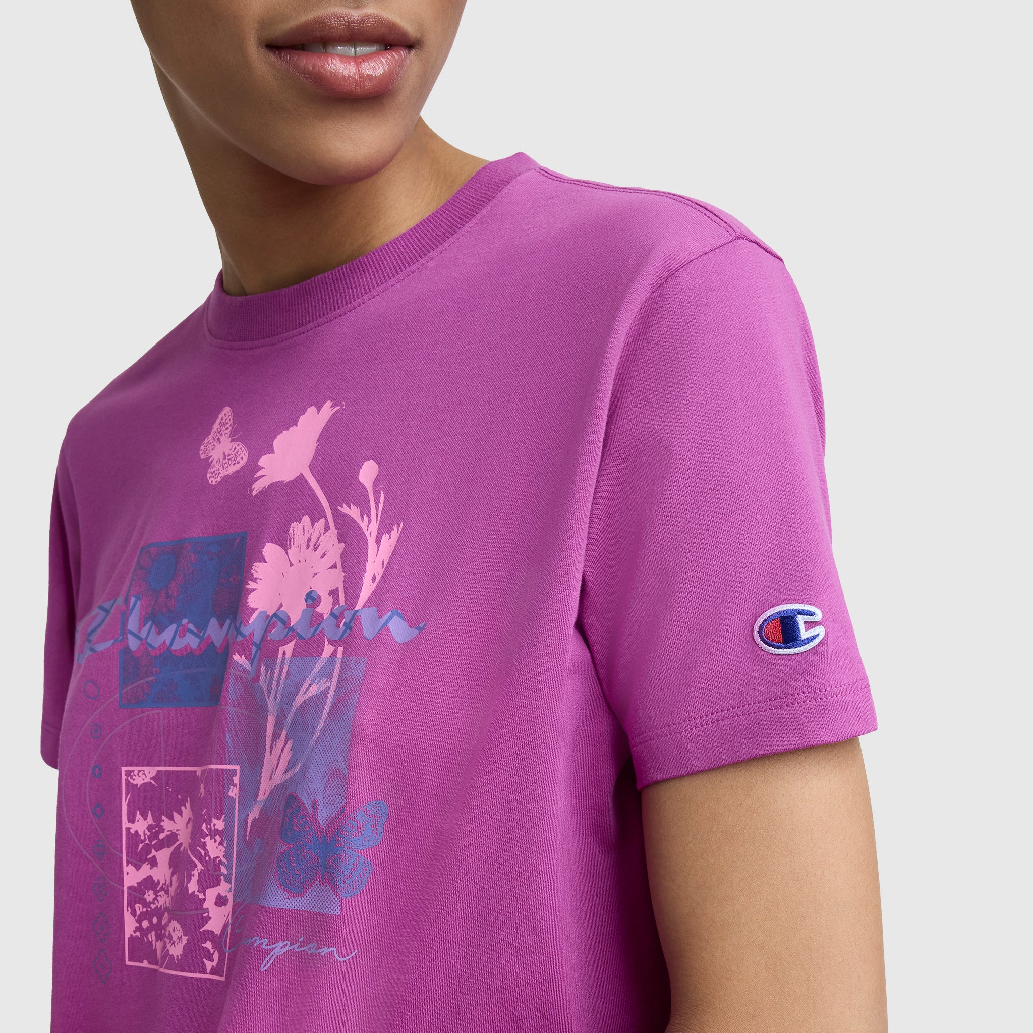 Butterfly Collage Graphic T-Shirt. C Logo - Image 3