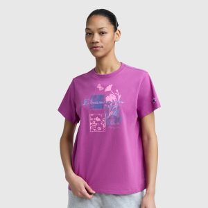 Butterfly Collage Graphic T-Shirt. C Logo