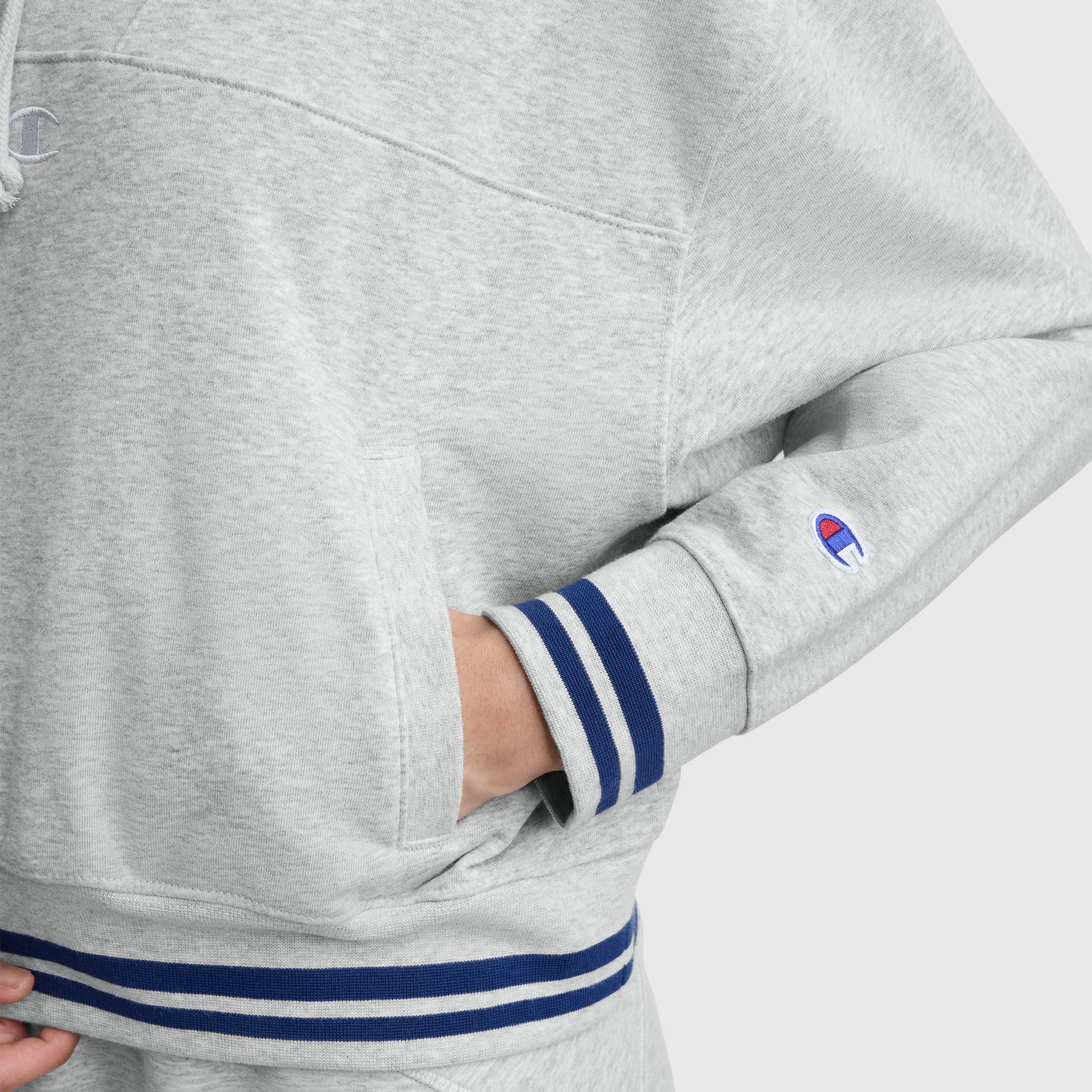 Tackle Lace Front Hoodie. Tonal Embroidered C Logo - Image 4