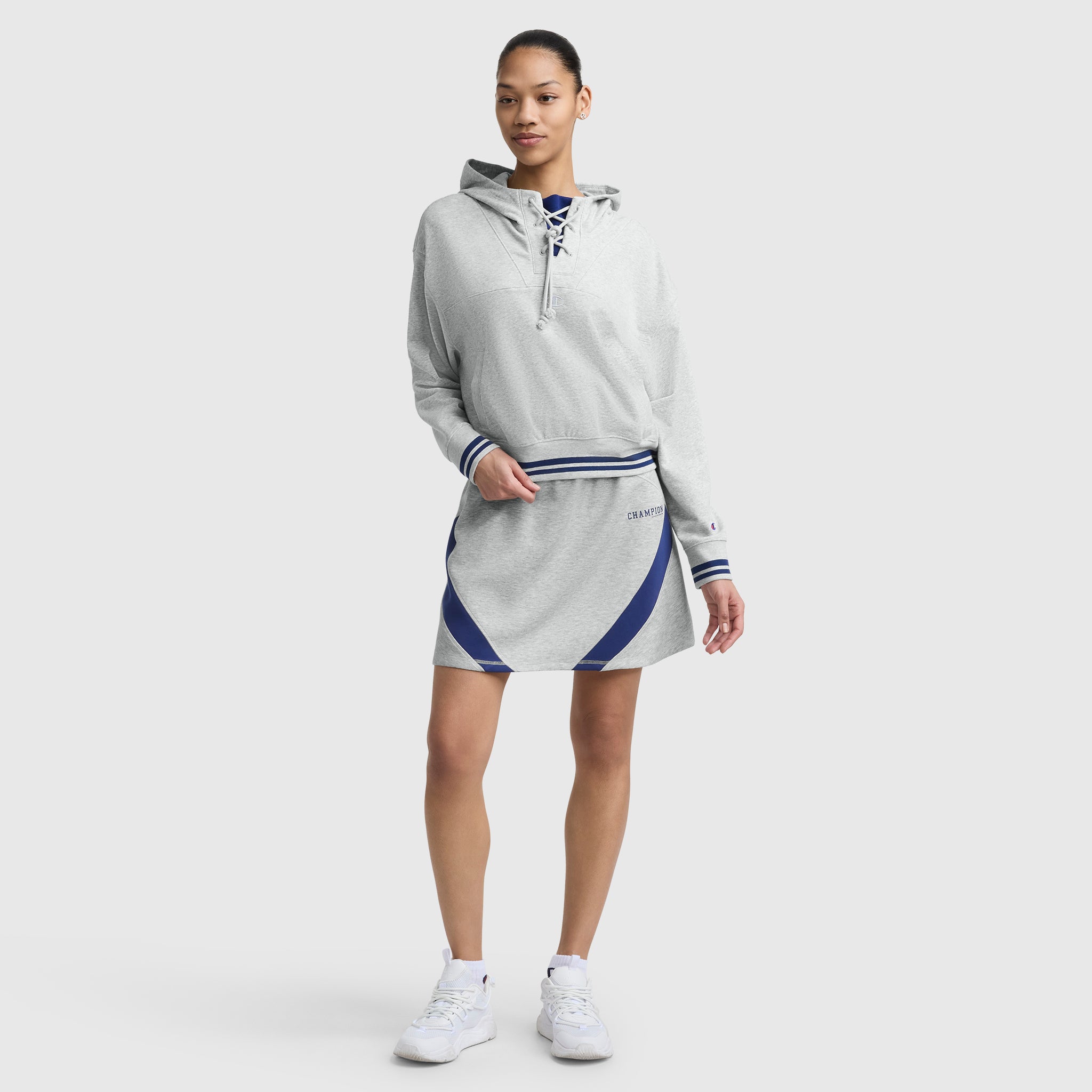 Tackle Lace Front Hoodie. Tonal Embroidered C Logo - Image 7