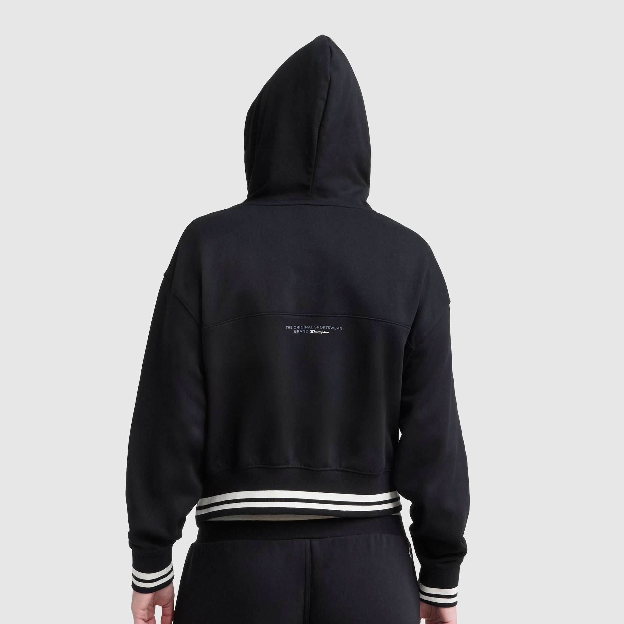 Tackle Lace Front Hoodie. Tonal Embroidered C Logo - Image 3