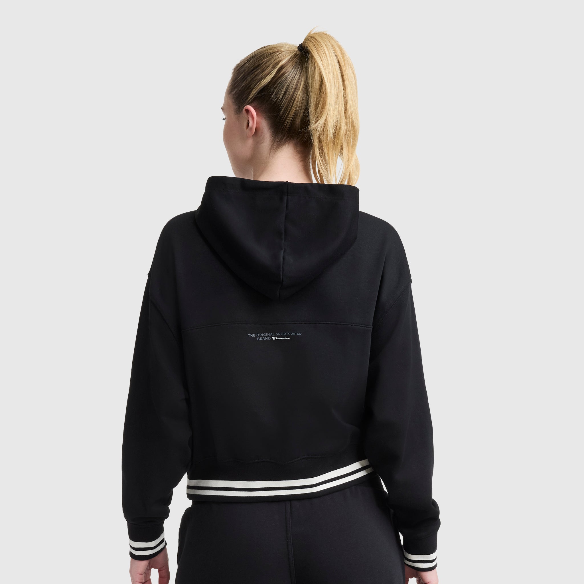 Tackle Lace Front Hoodie. Tonal Embroidered C Logo - Image 2