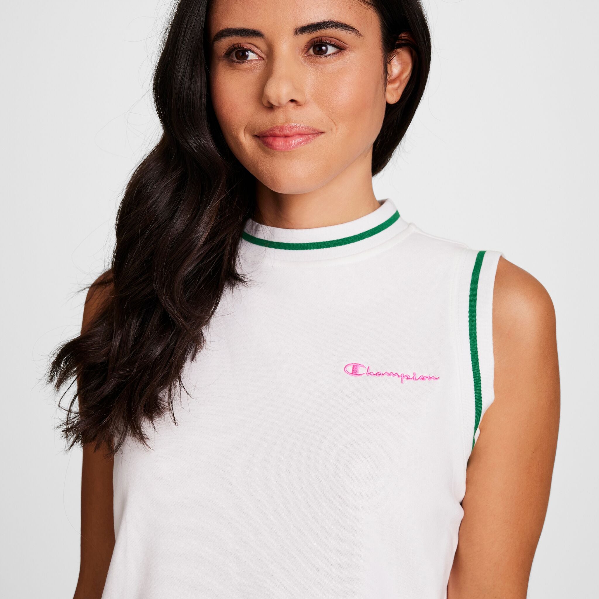 Country Club Sleeveless Top. Embroidered Script Logo - Image 3