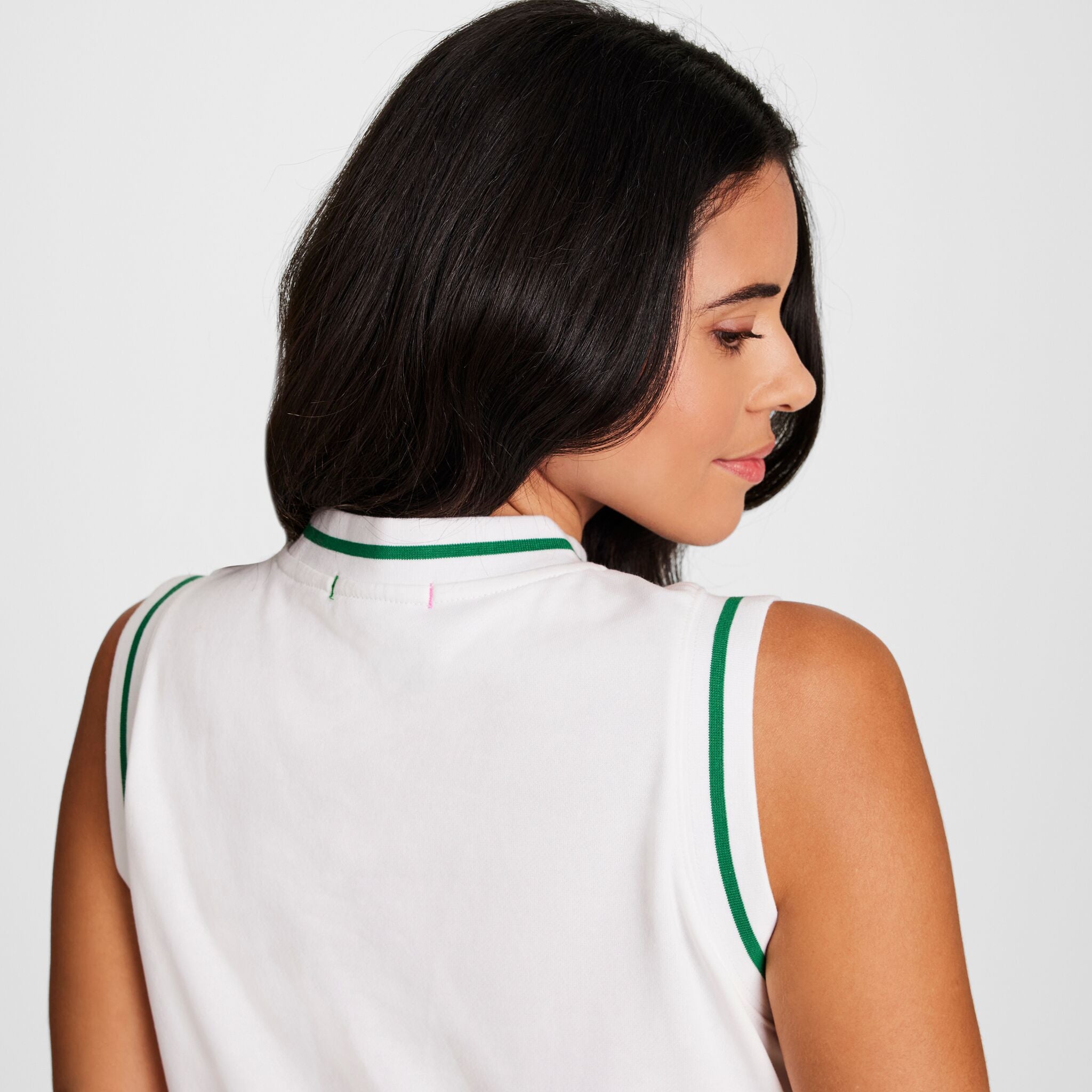 Country Club Sleeveless Top. Embroidered Script Logo - Image 4